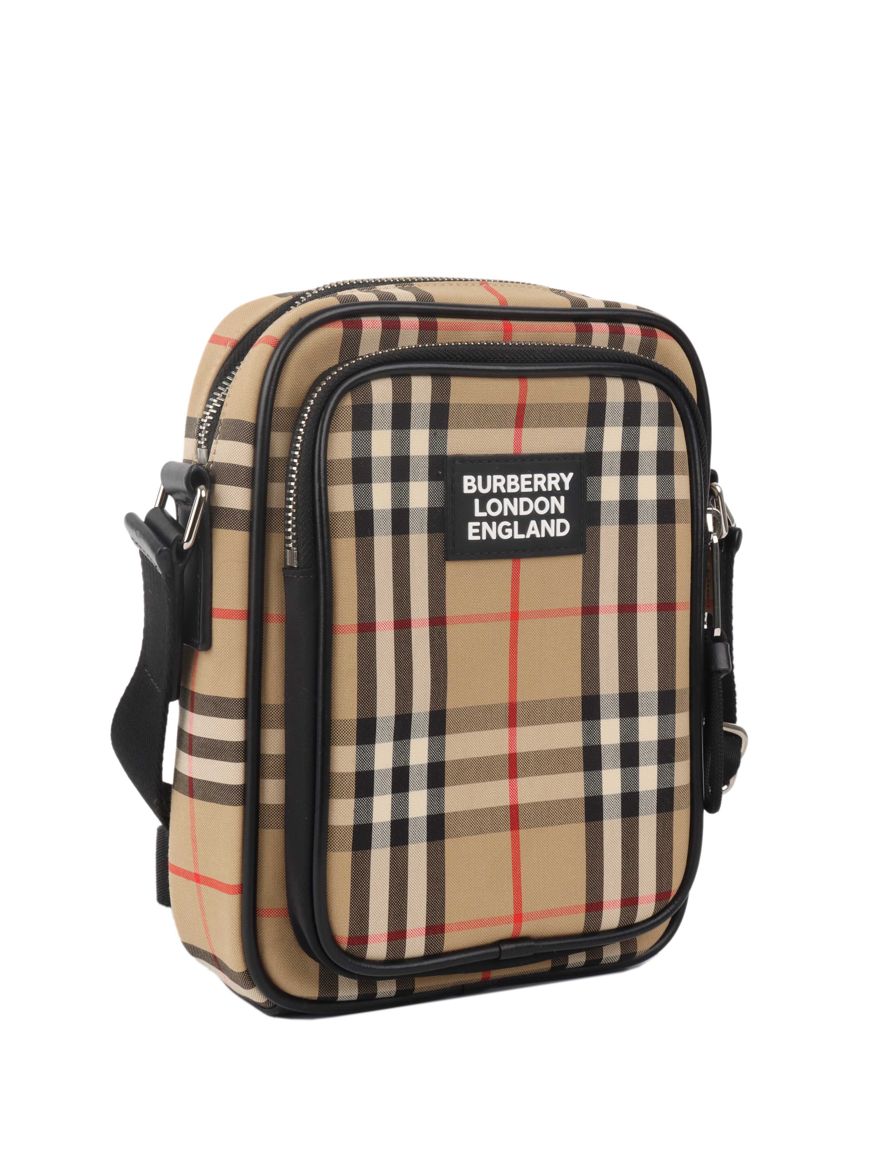 Burberry Vintage Check and Leather Crossbody Bag