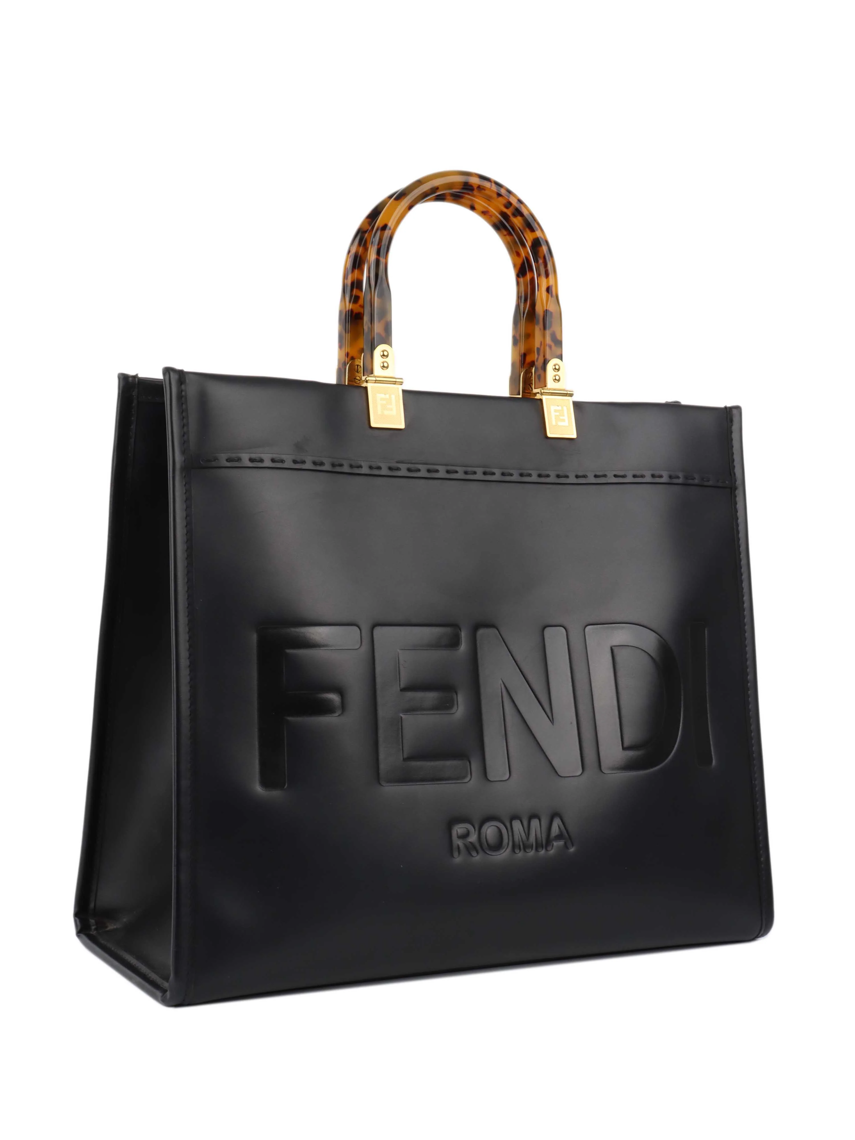 Fendi Black Medium Sunshine Tote.