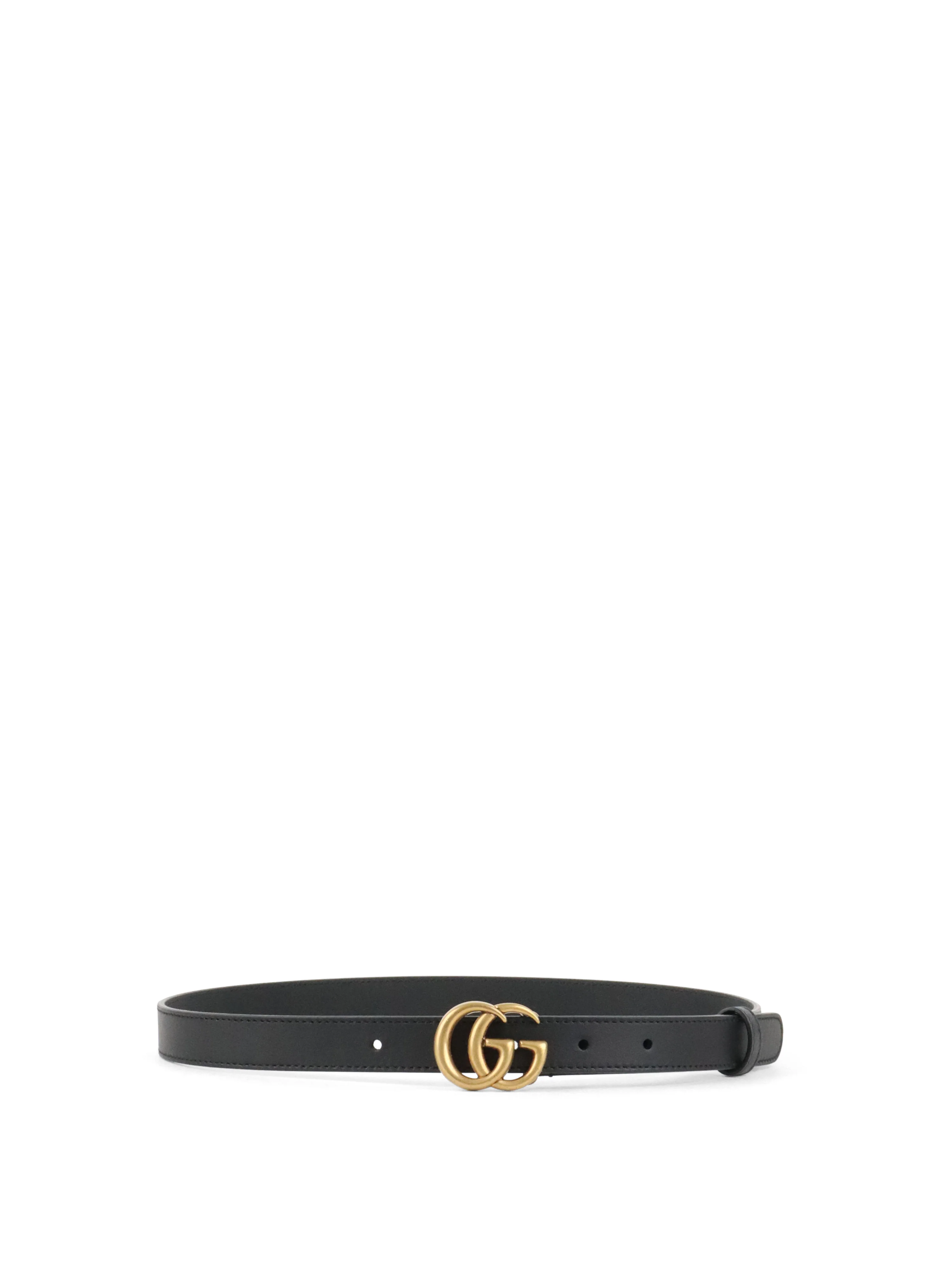 Gucci Black Thin Belt Size 75