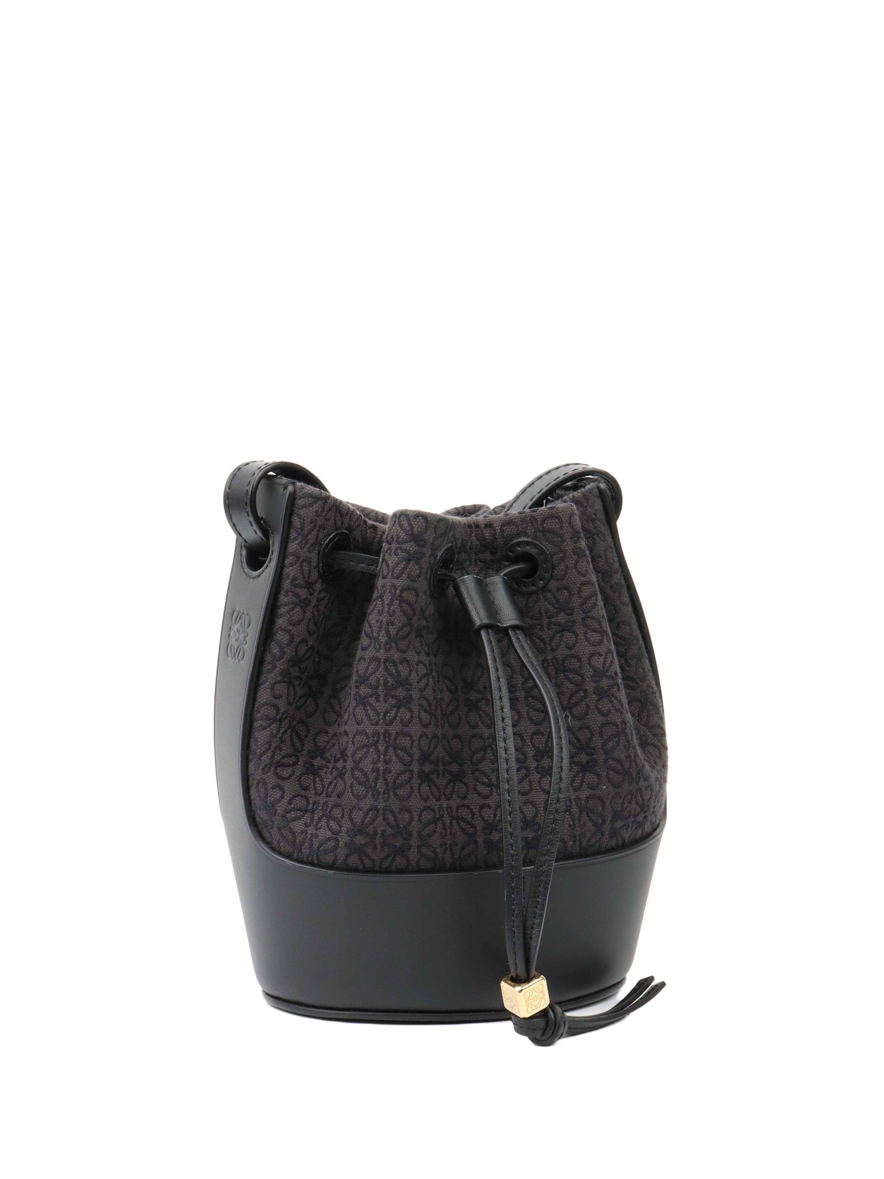 Loewe Anagram Black Balloon Bag.