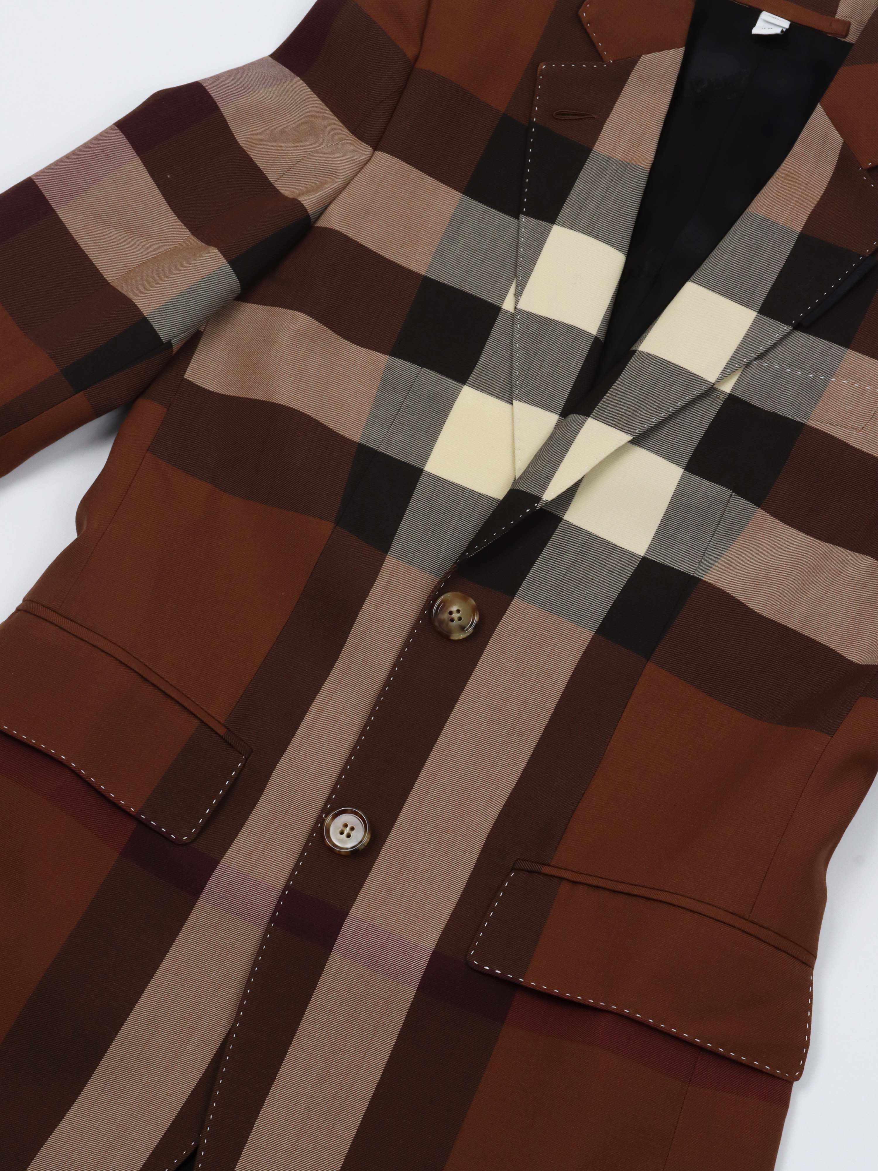 Burberry Check-print Blazer.
