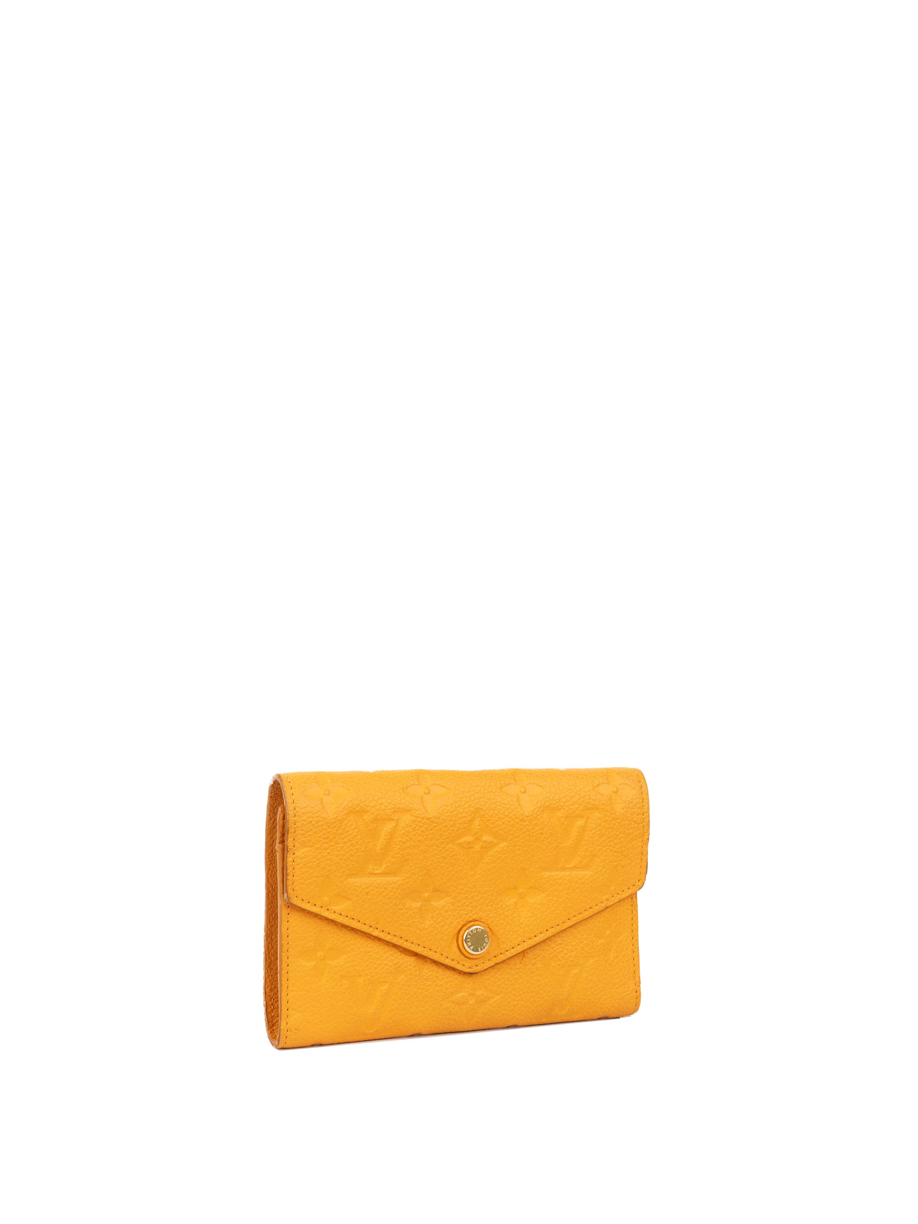 Louis Vuitton Saffran Empreinte Leather Compact Wallet.