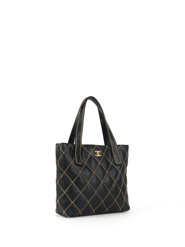 Chanel Black Wild Stitch Tote Bag