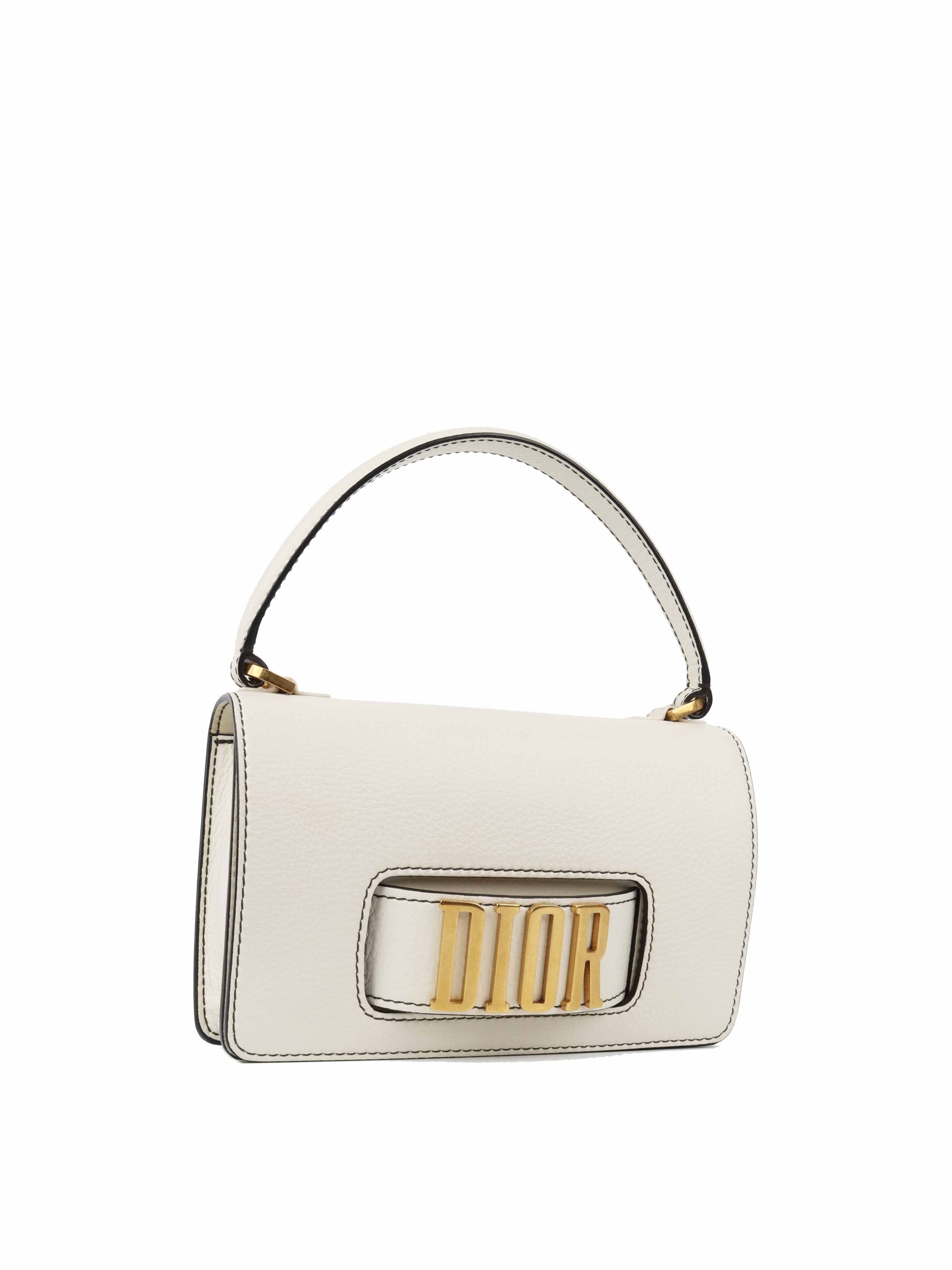 Christian Dior White DIor Shoulder Bag