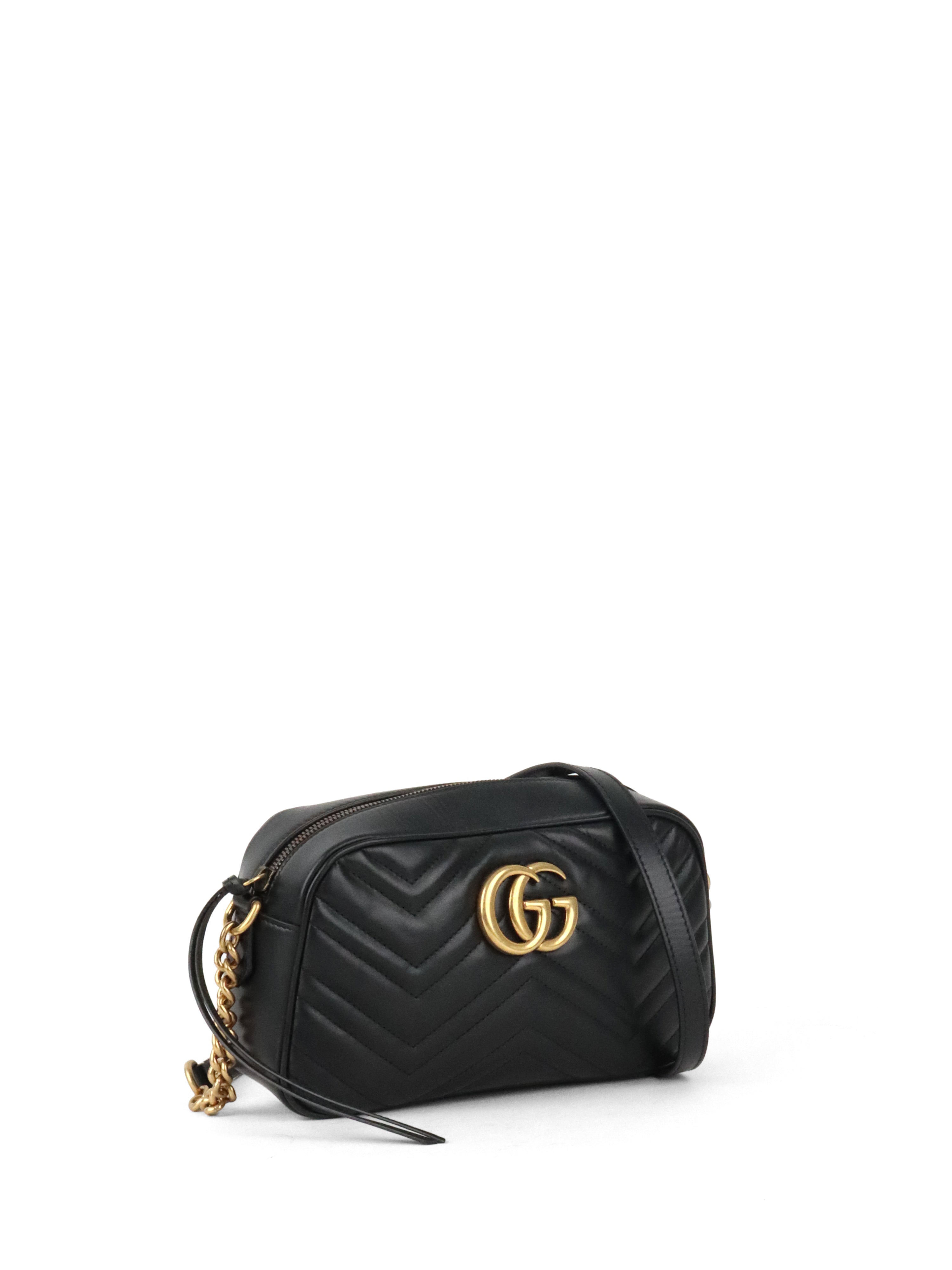 Gucci Black Marmont Camera Bag Small