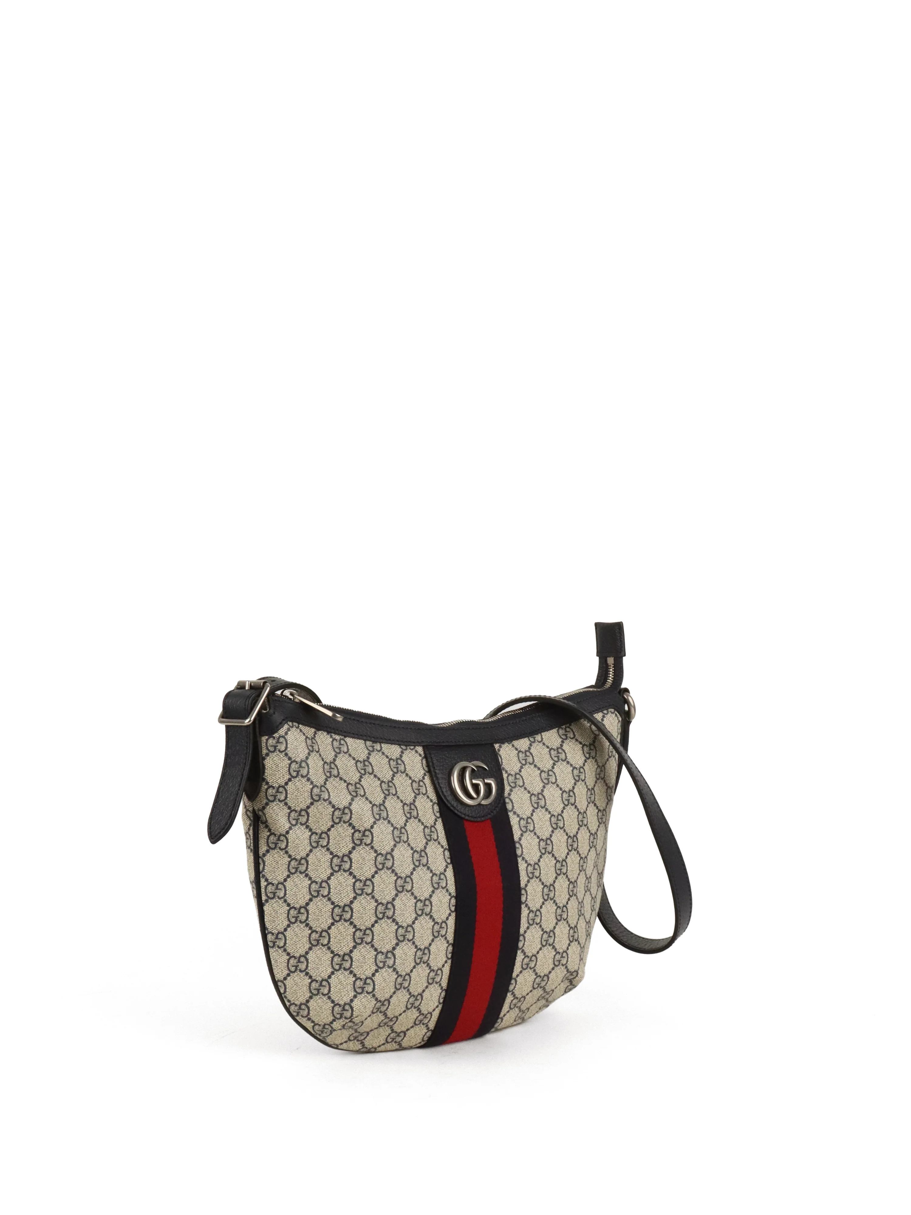 Gucci Small Navy/Ebony Half Moon Ophidia Hobo Crossbody Bag