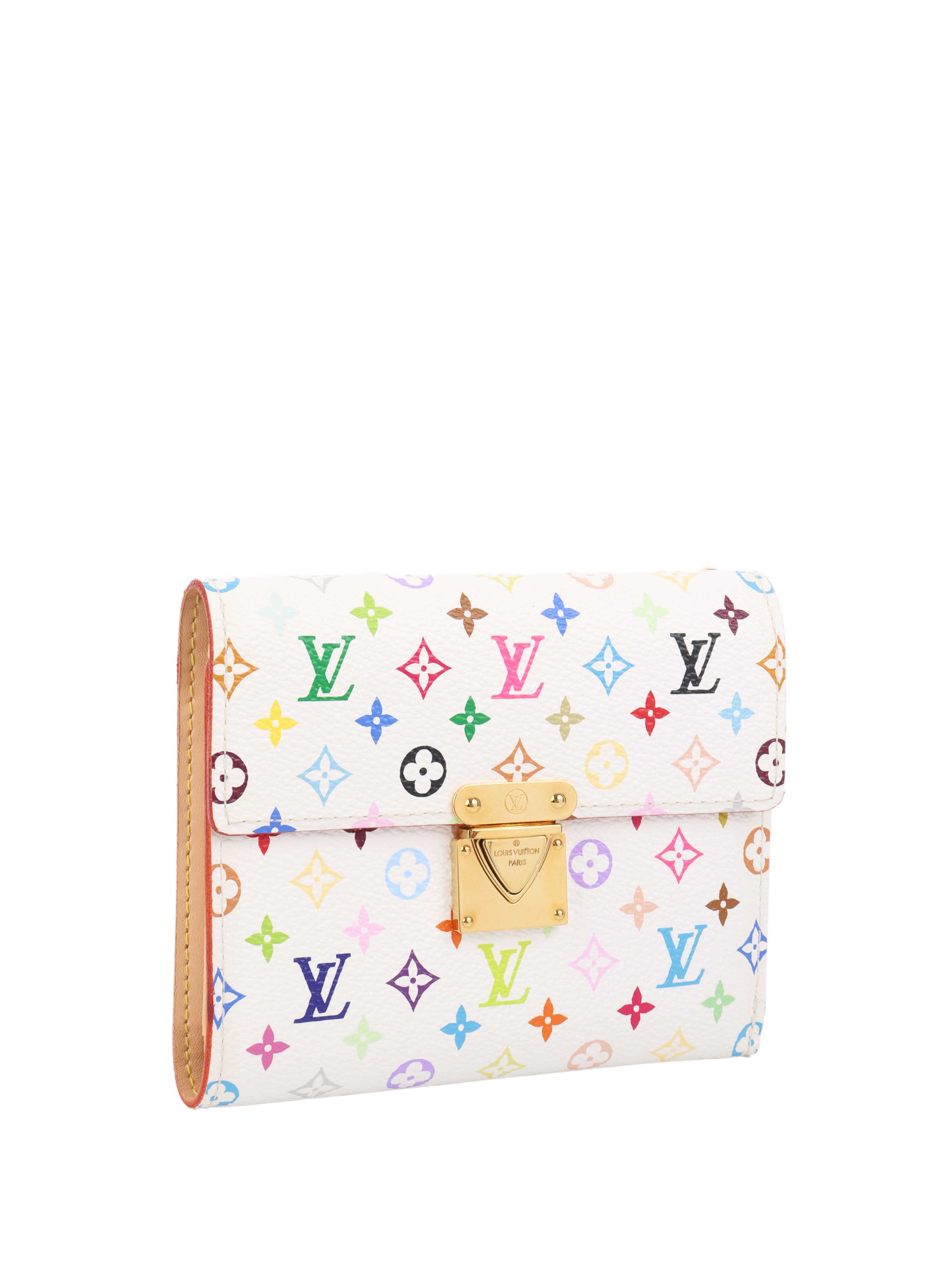 Louis Vuitton x Murakami White Compact Wallet.