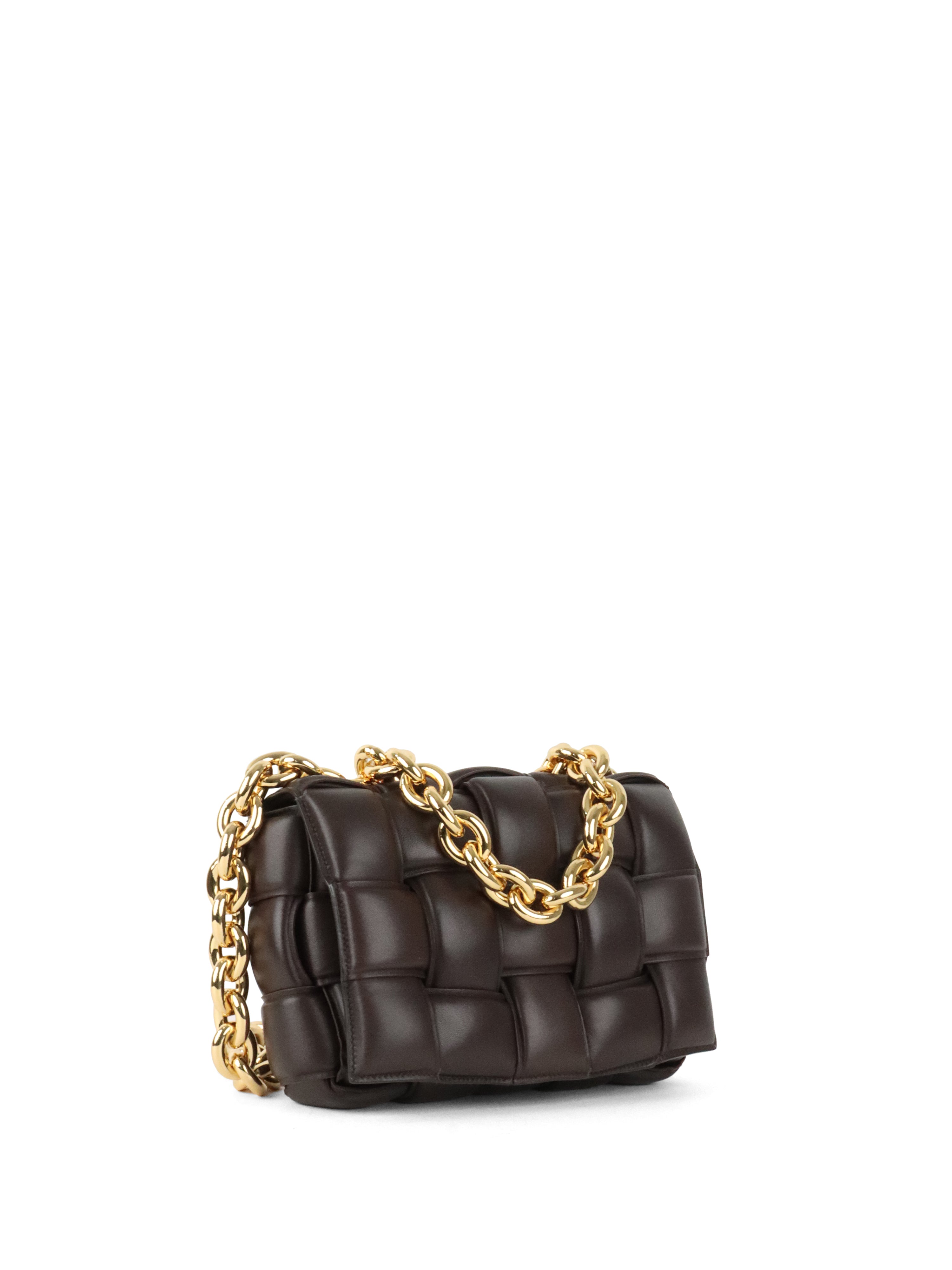 Bottega Veneta Chocolate Brown Padded Cassette Bag