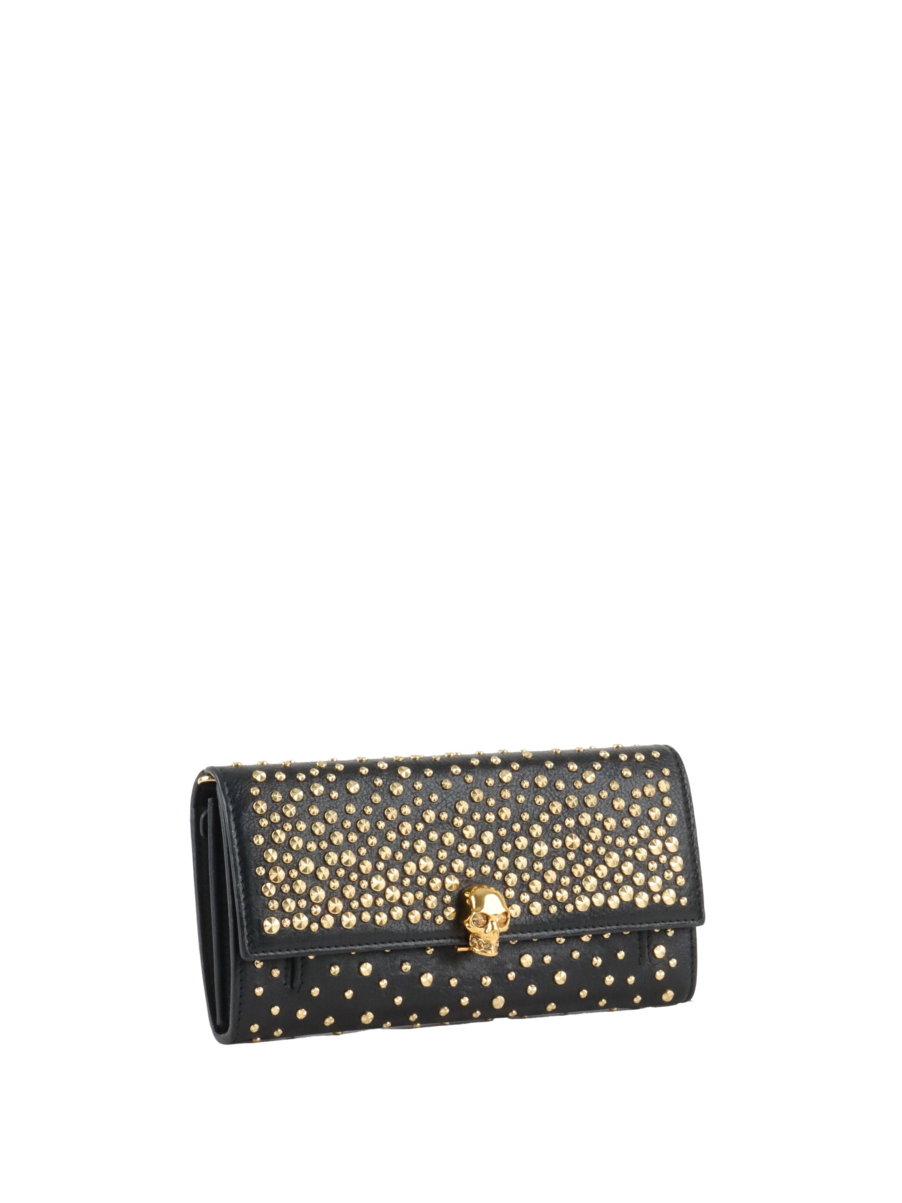 Alexander McQueen Studs  Skull Chain Clutch