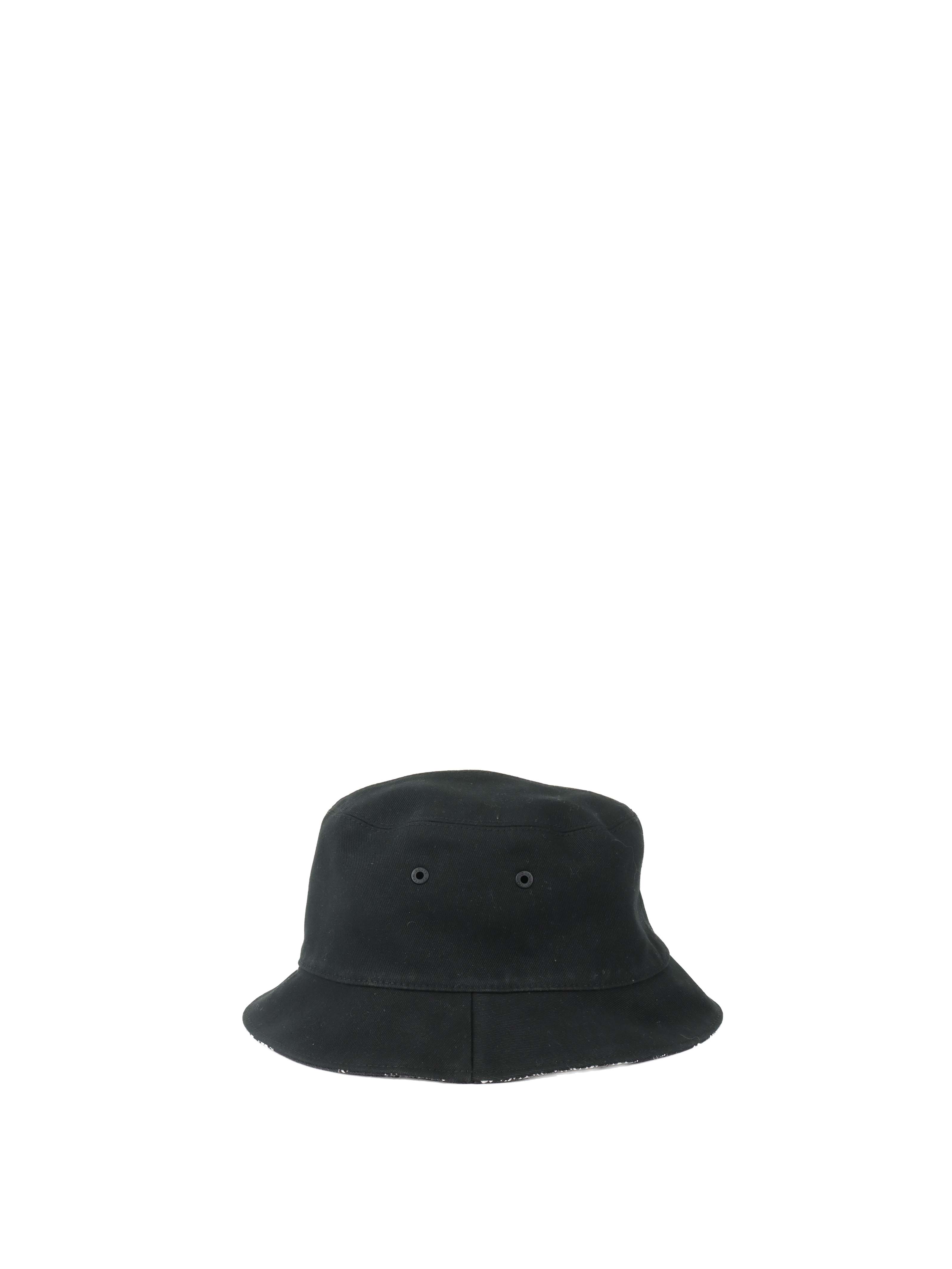 Louis Vuitton Black  White Distorted Damier Reversible Bucket Hat.