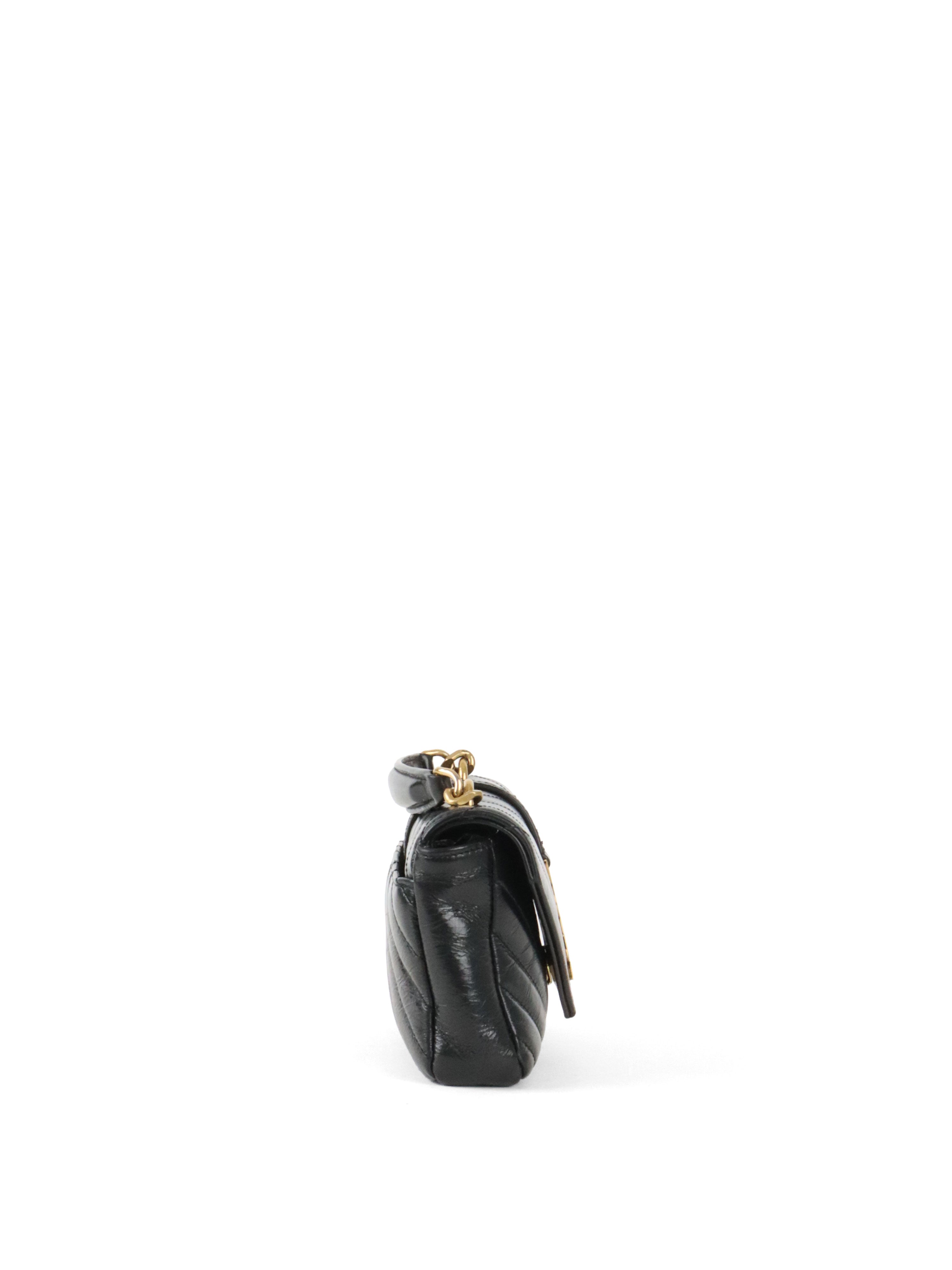 Saint Laurent Black College Mini Chain Bag