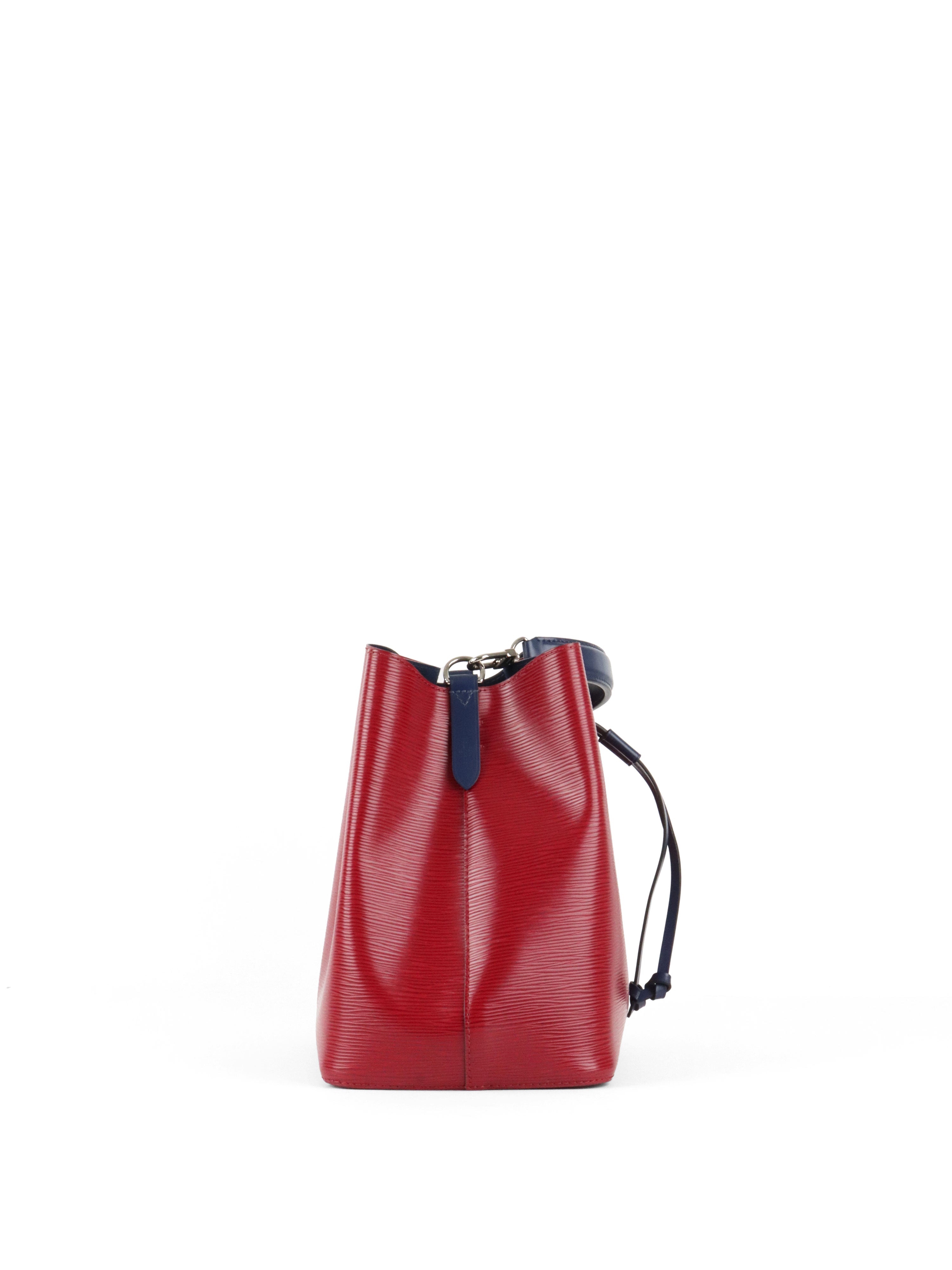 Louis Vuitton Red  Navy Epi Leather NeoNoe MM