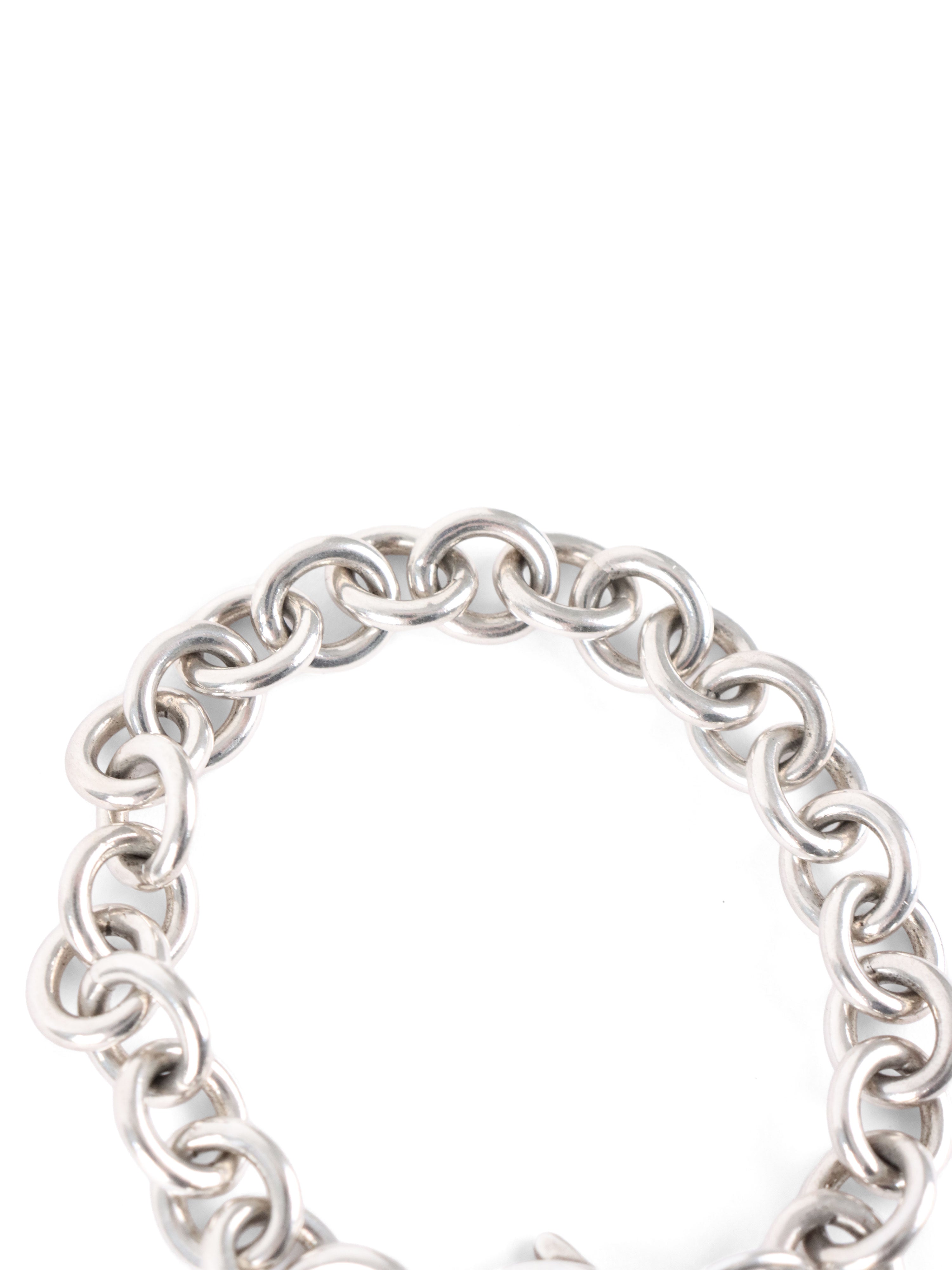 Tiffany  Co Sterling Silver Heart Tag Bracelet