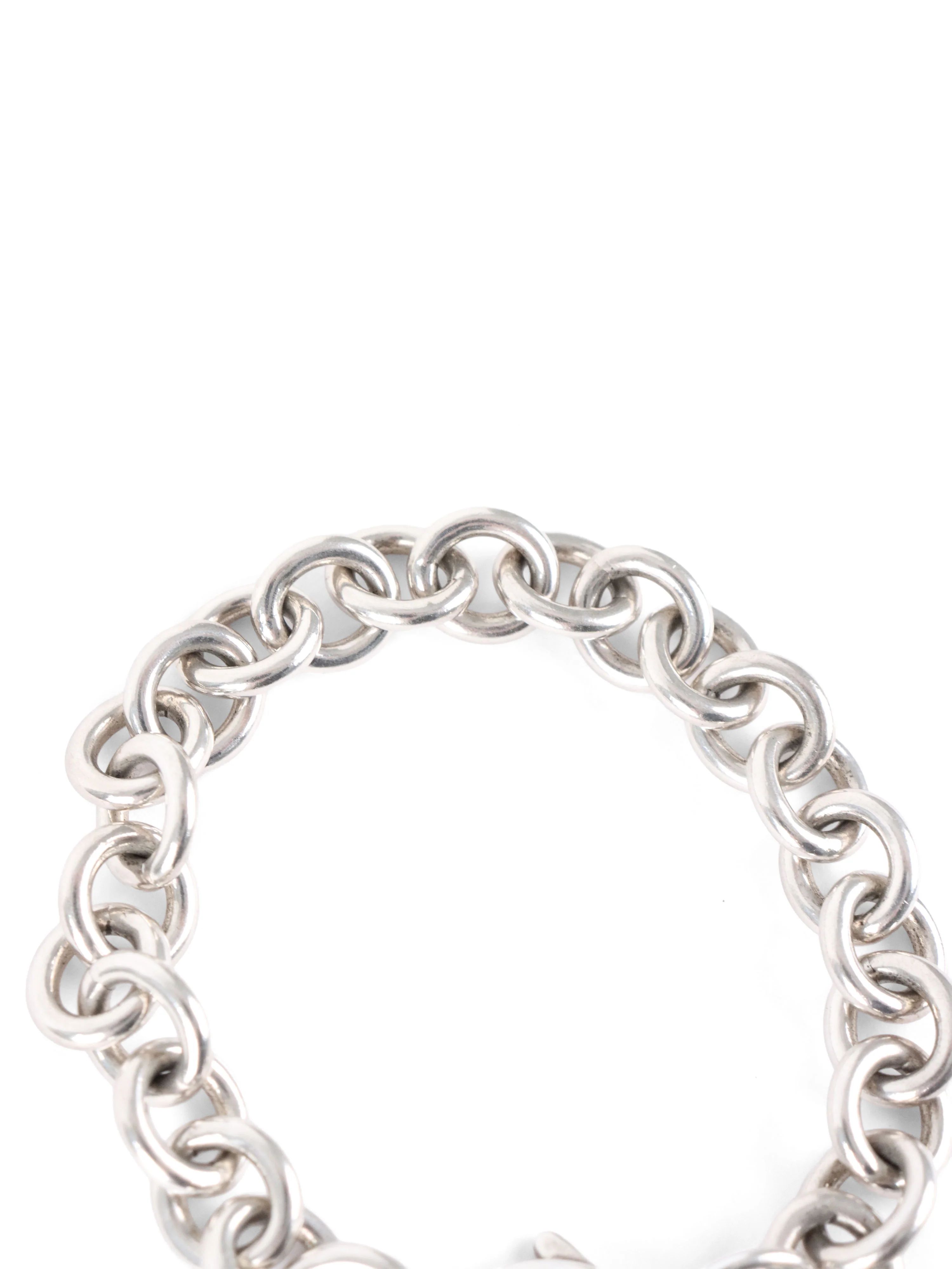 Tiffany & Co Sterling Silver Heart Tag Bracelet