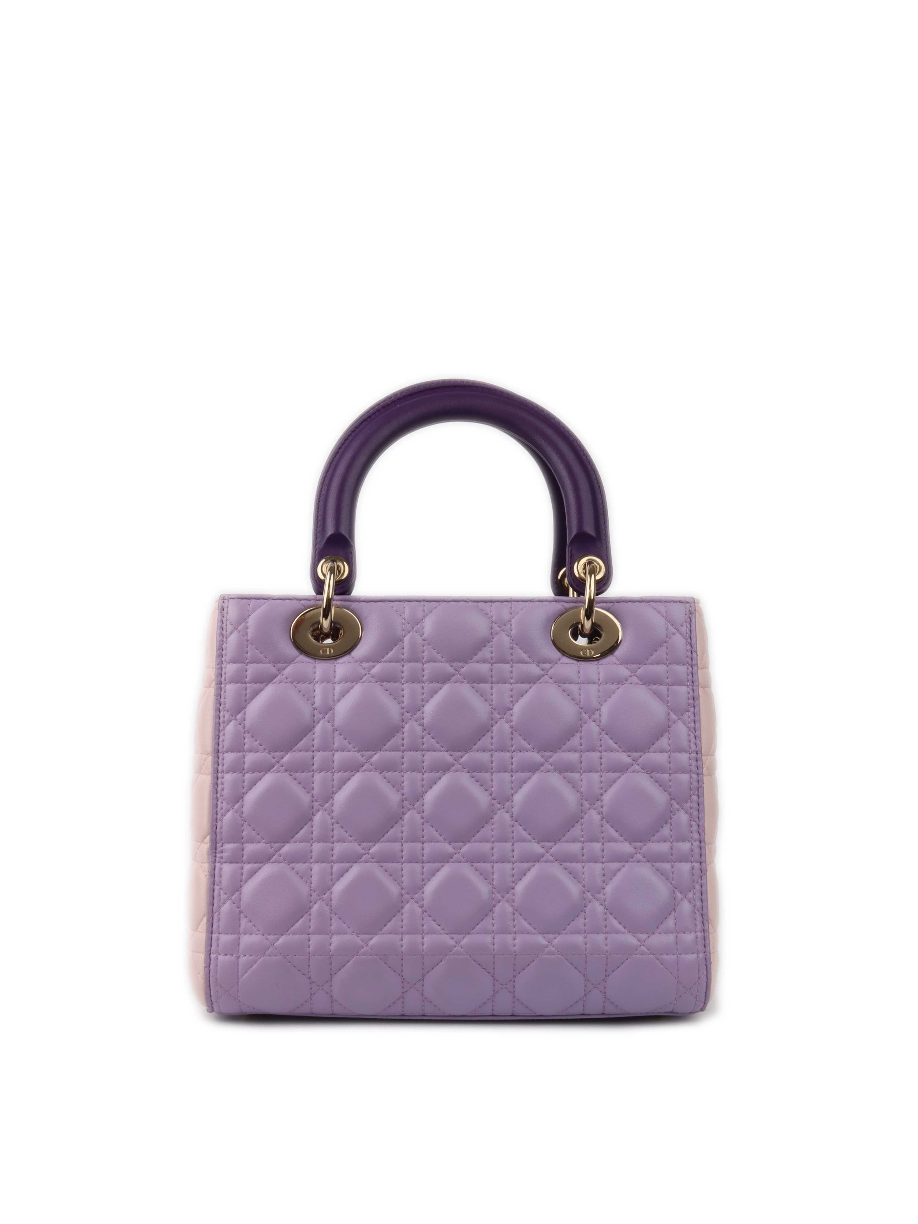 Dior Purple Lambskin Limited Edition Lady Dior.