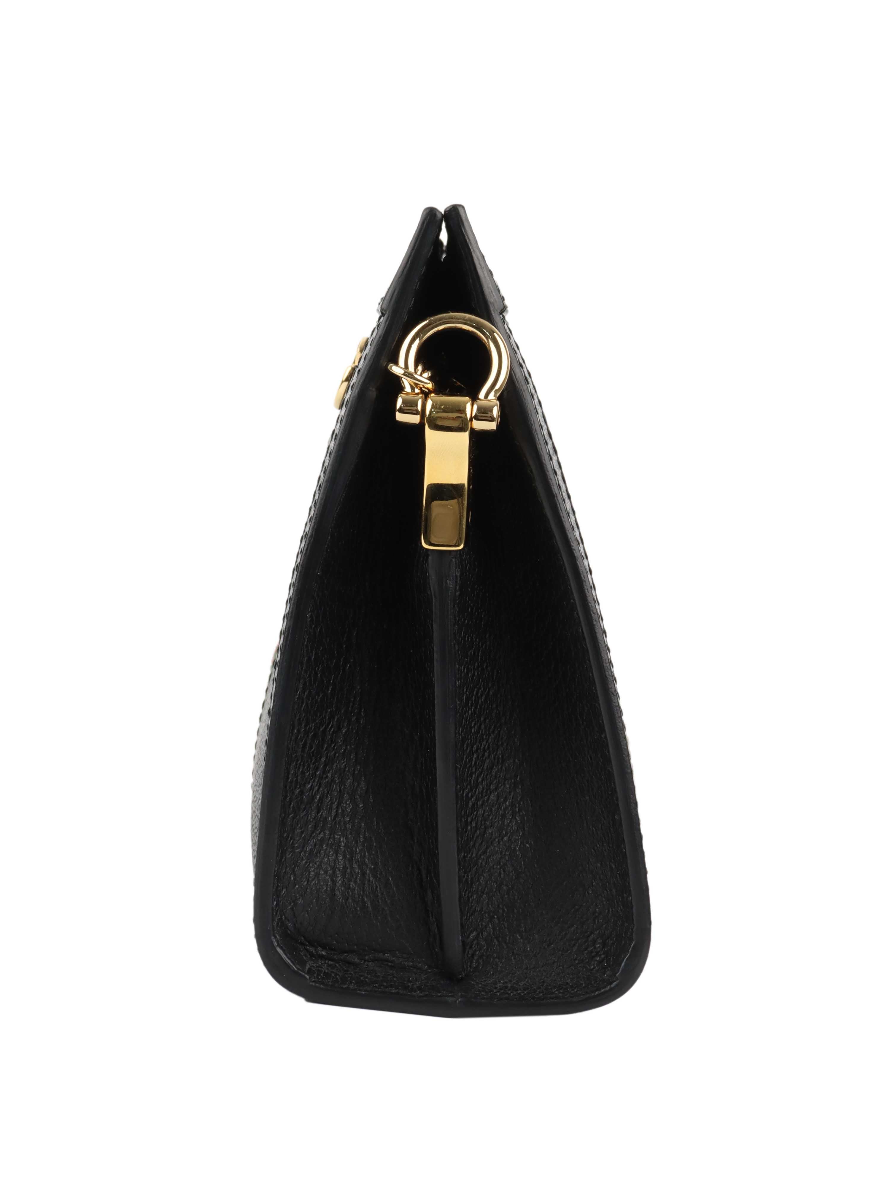 Gucci Black Leather Ophidia Shoulder Bag.