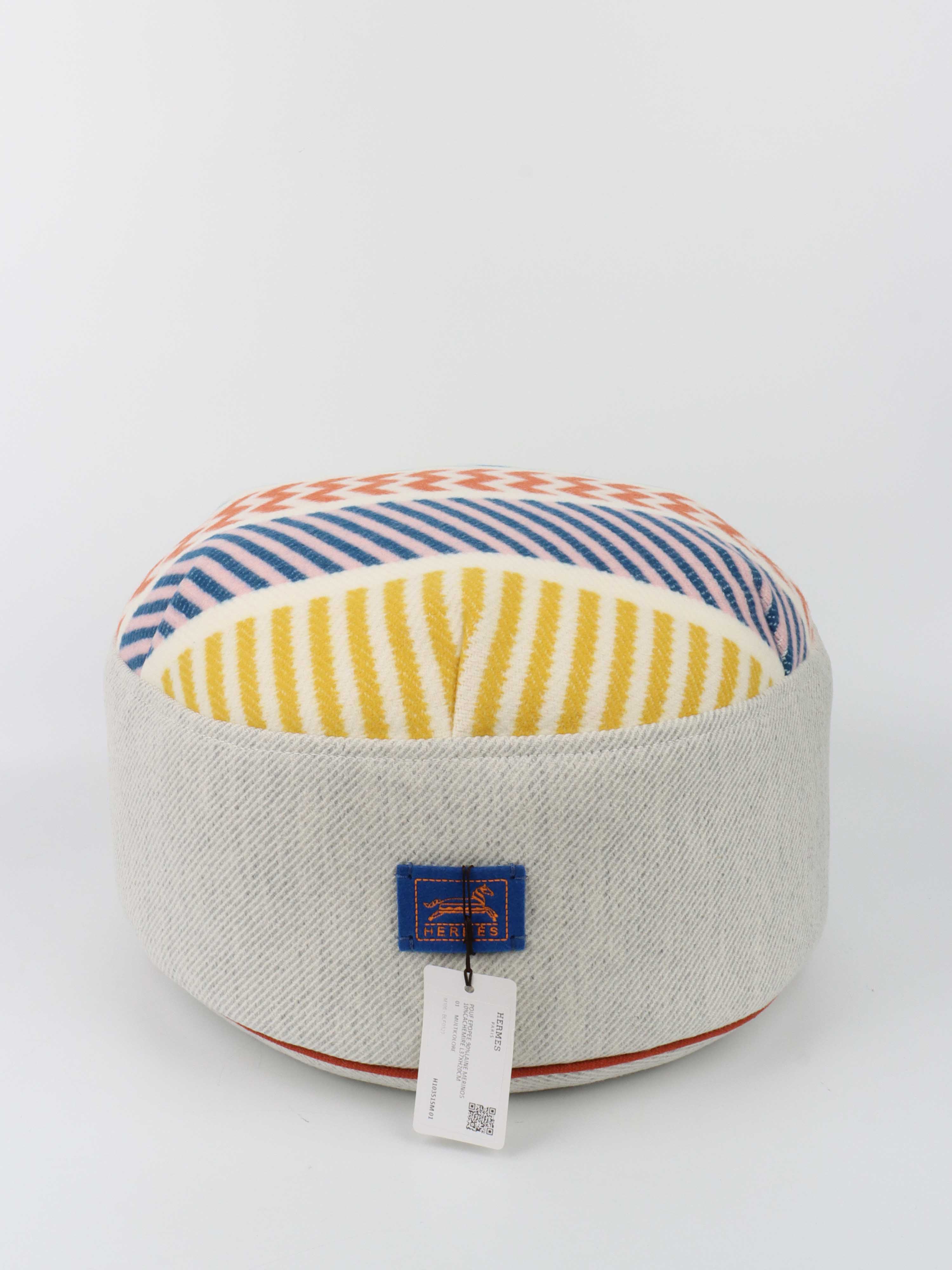 Hermes Round Multicolour Cushion.