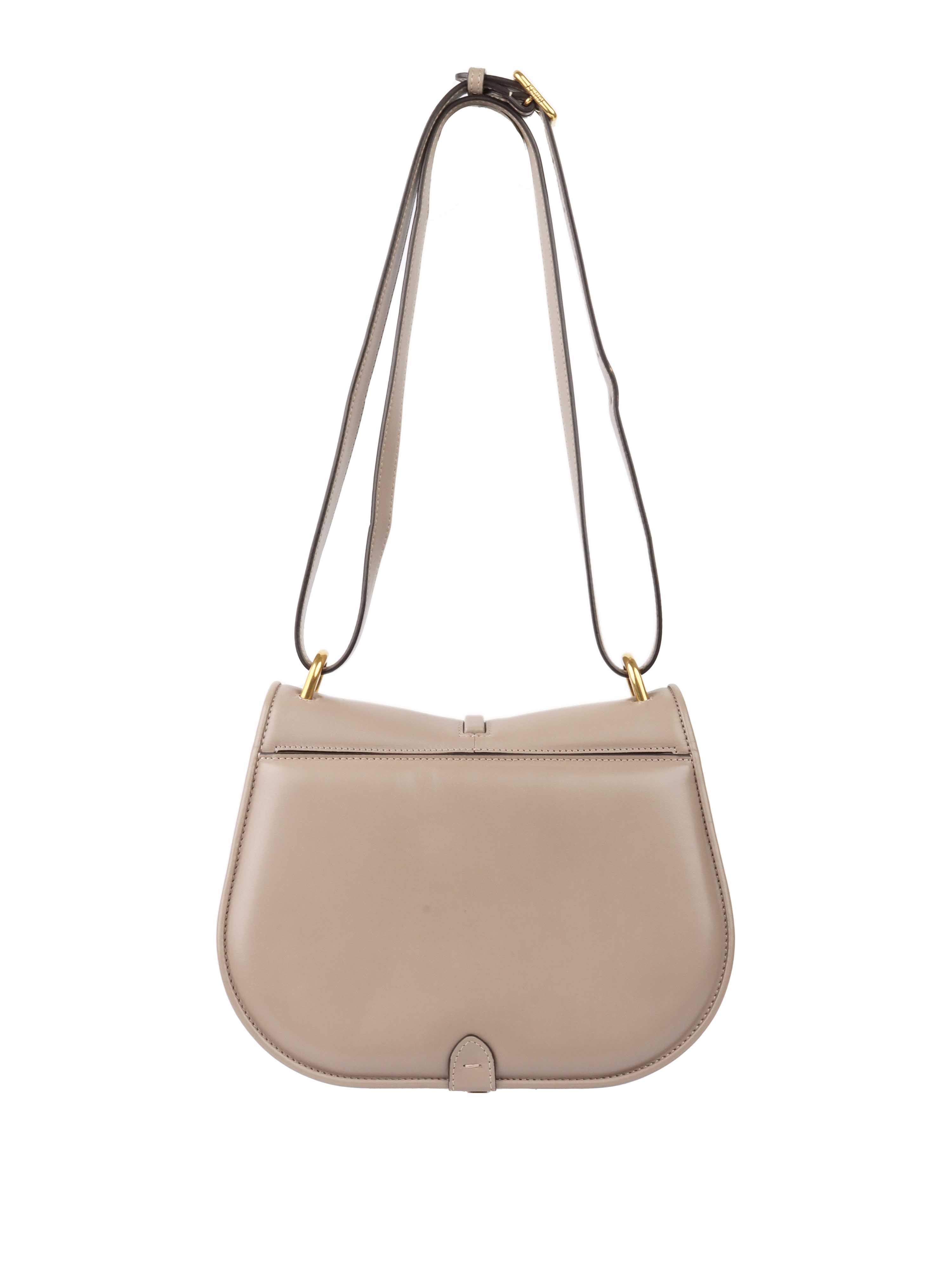 Fendi Taupe Cmon Medium Shoulder Bag.