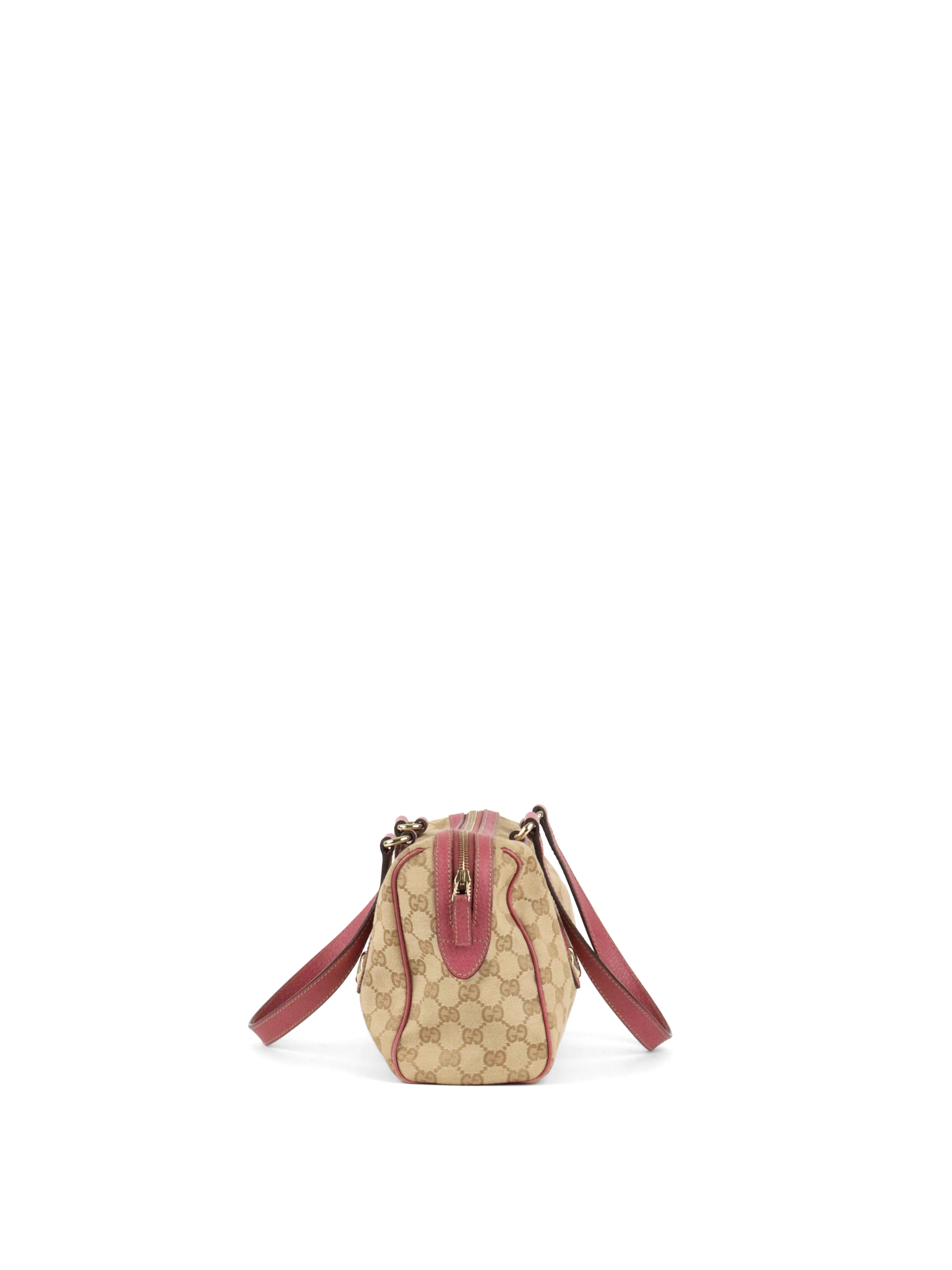 Gucci GG Ebony/Pink Charmy Boston Bag