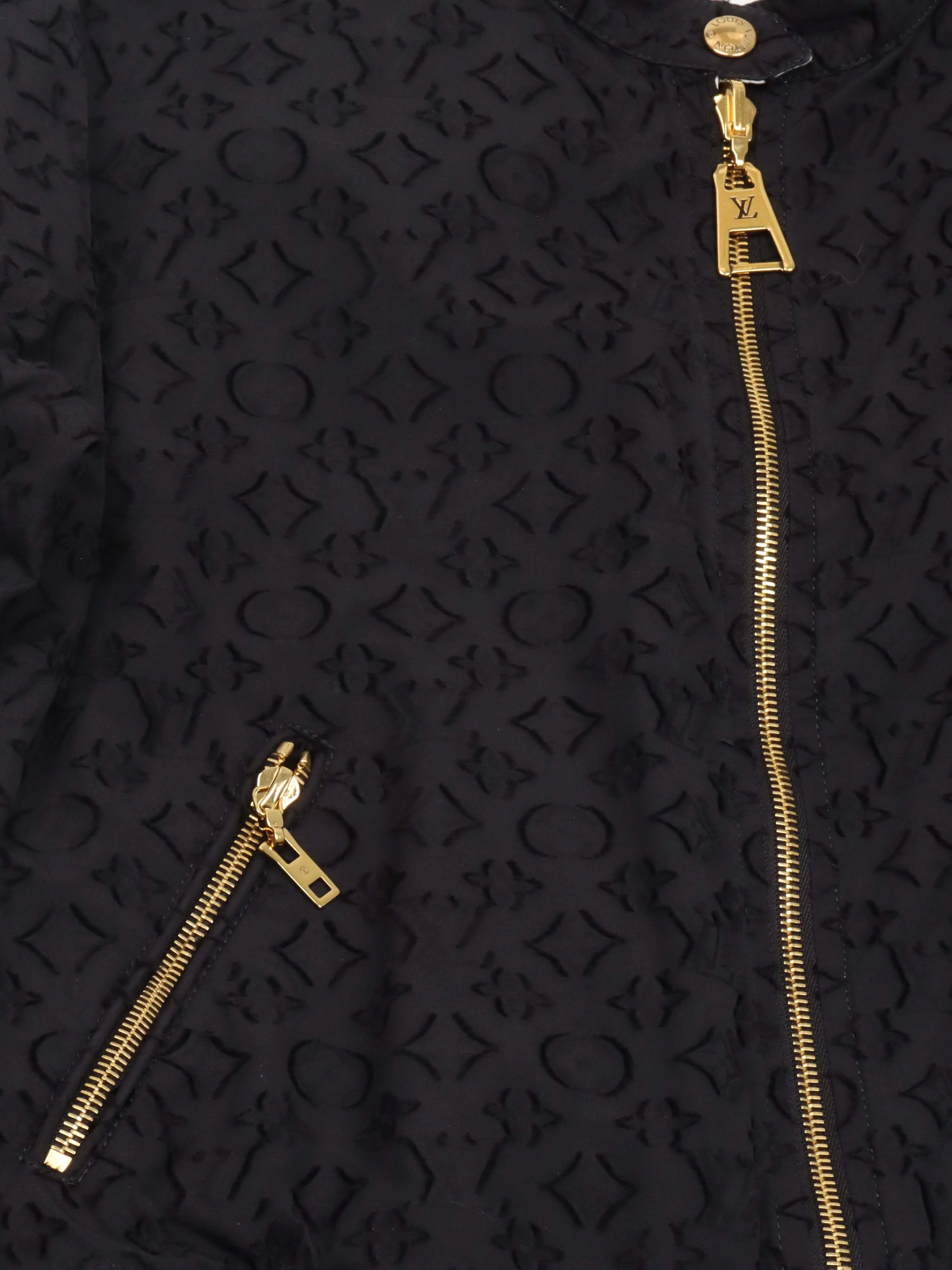 Louis Vuitton Black Bomber Jacket.