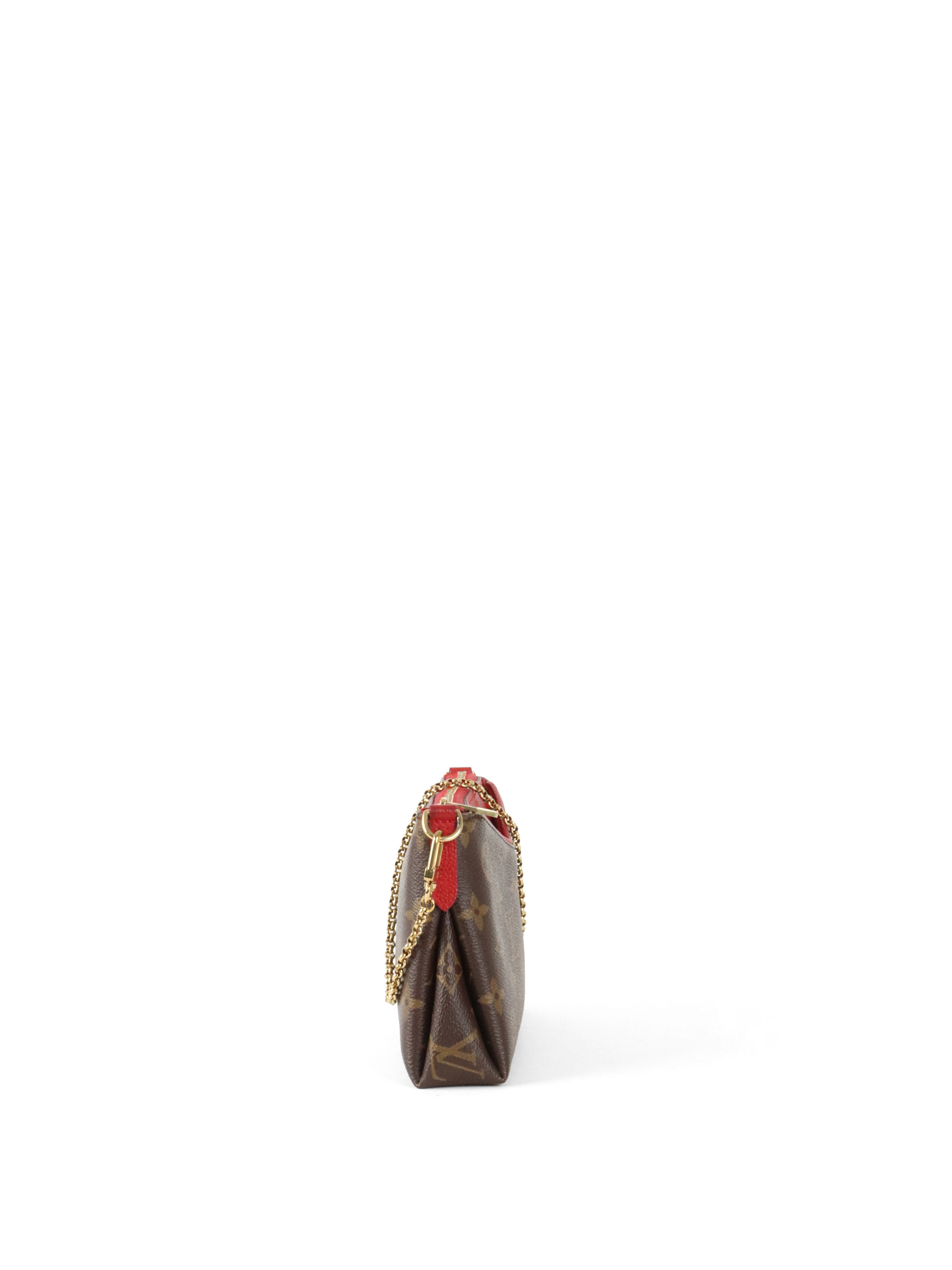 Louis Vuitton Red Pallas Clutch