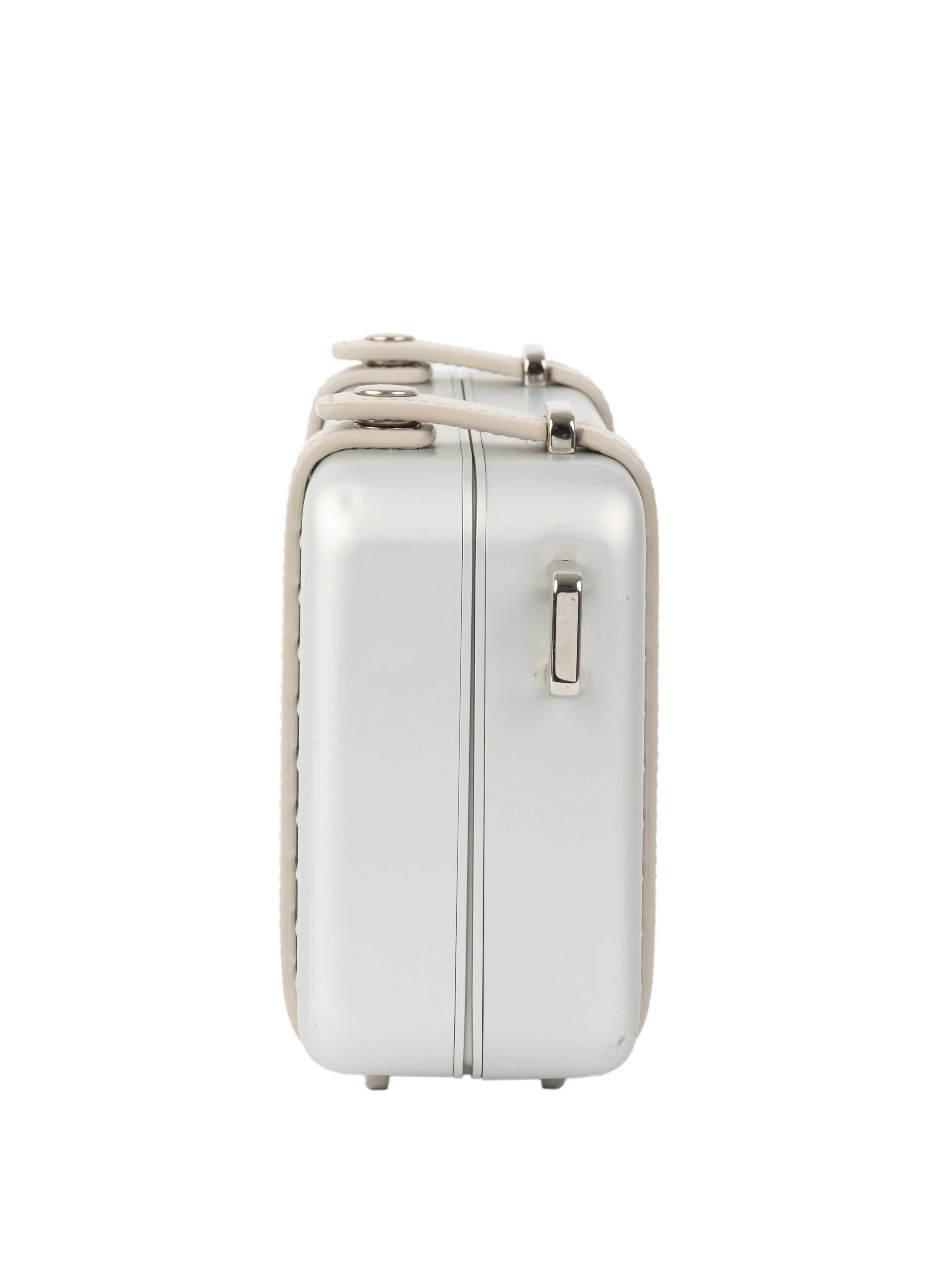 Dior x RIMOWA Silver Personal Clutch Case.