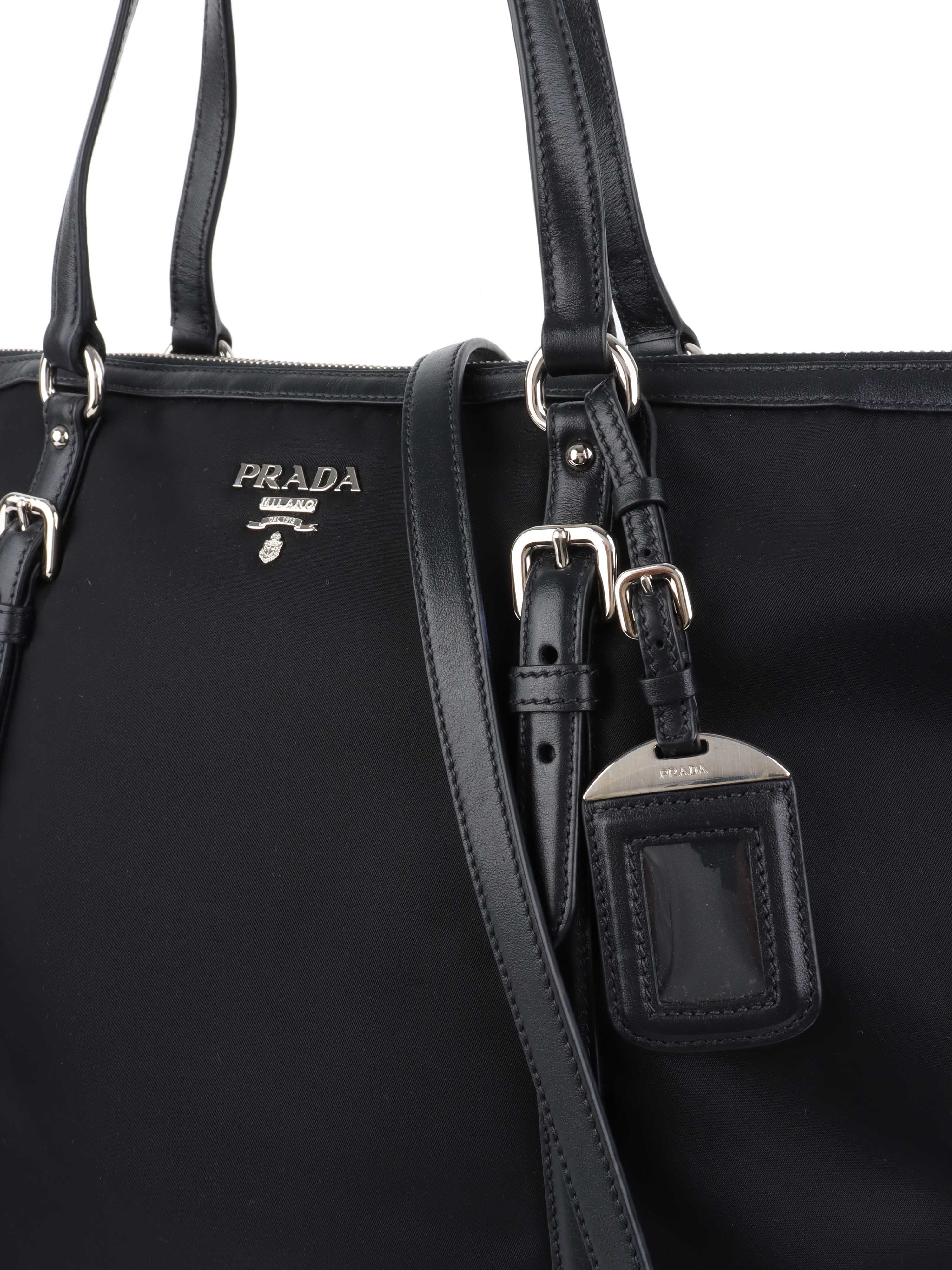 Prada Black Nylon Tote.