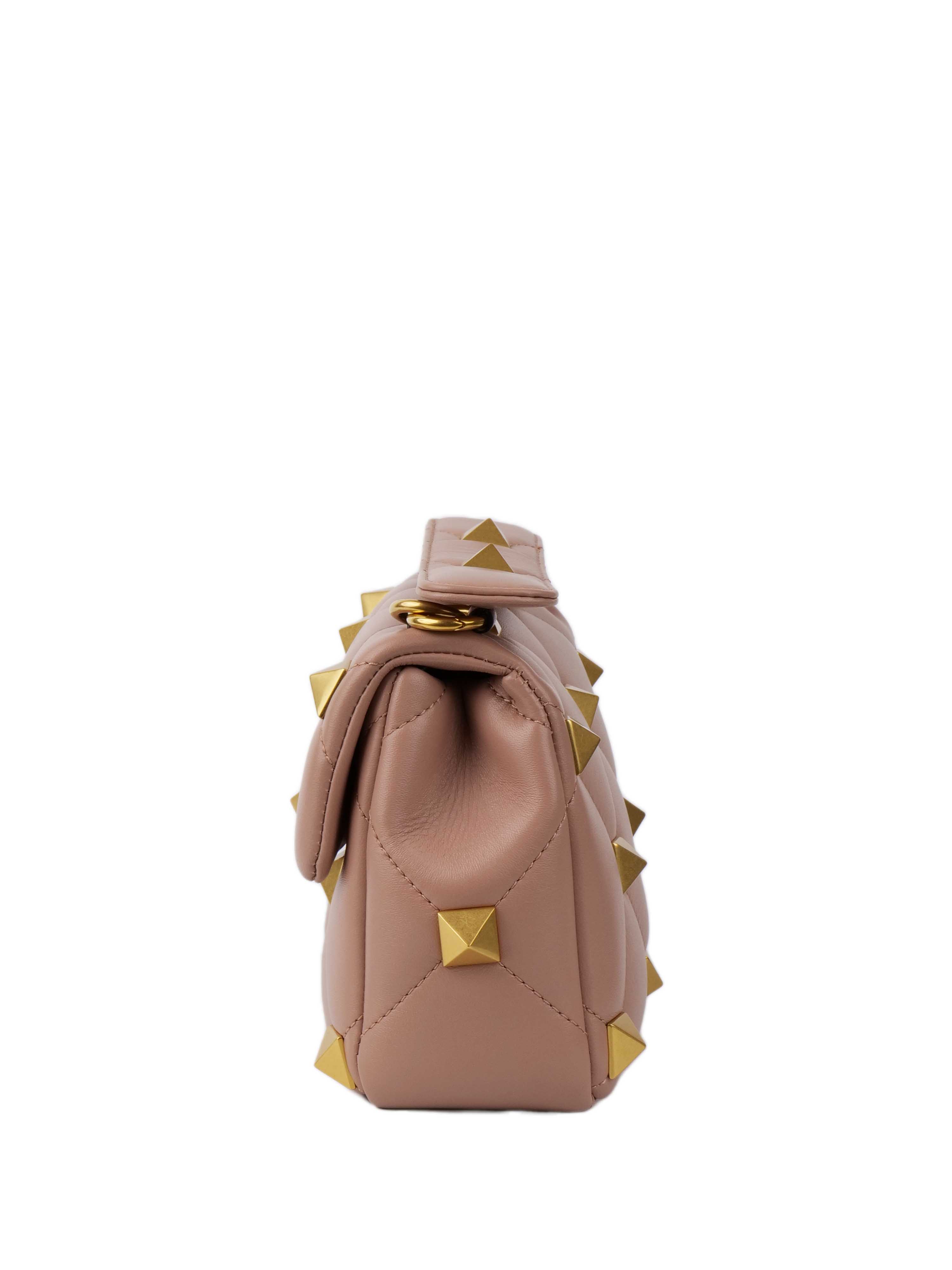 Valentino Blush Pink Medium Roman Stud Bag.