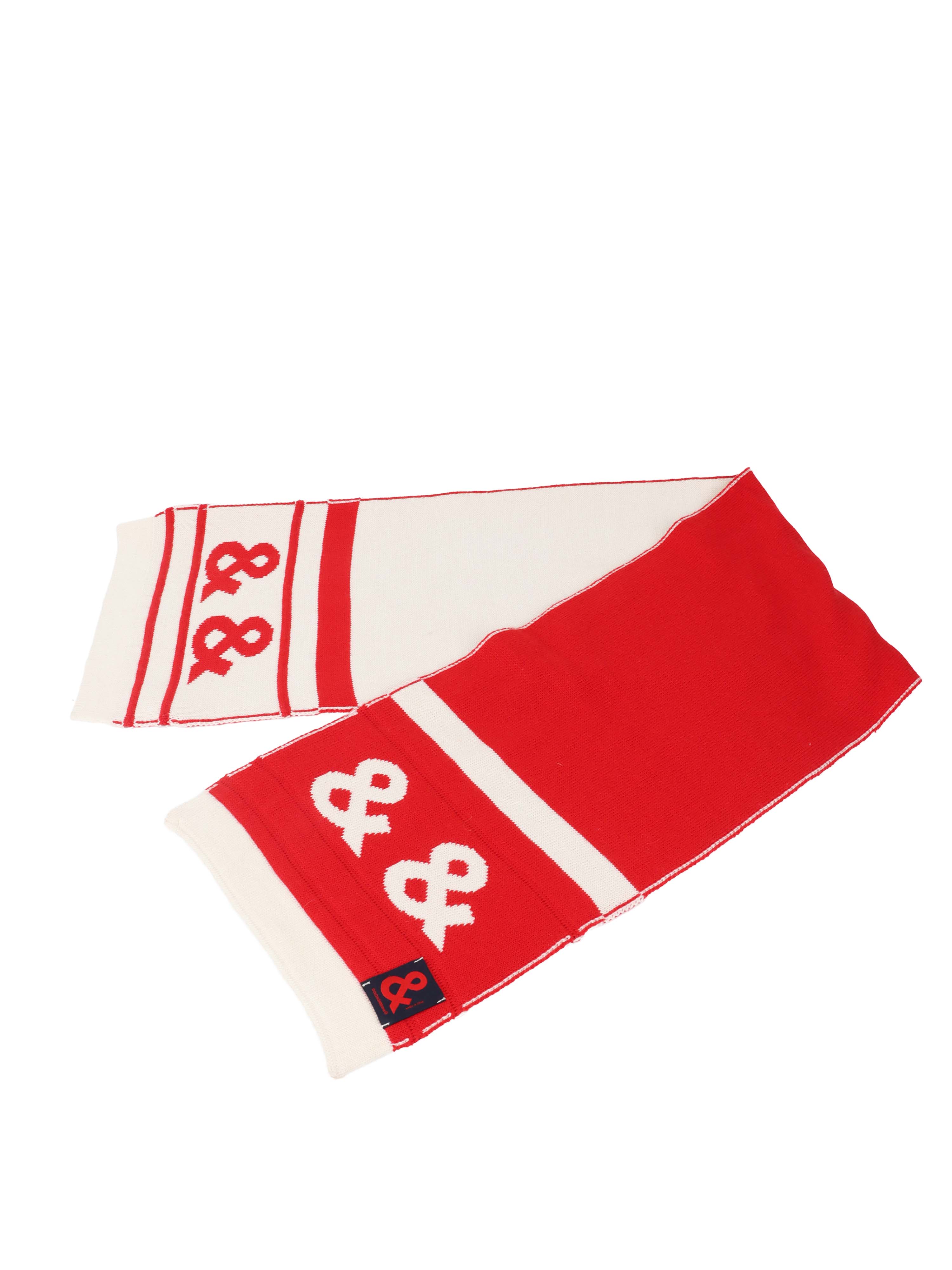 Dolce  Gabbana Red and White Scarf.