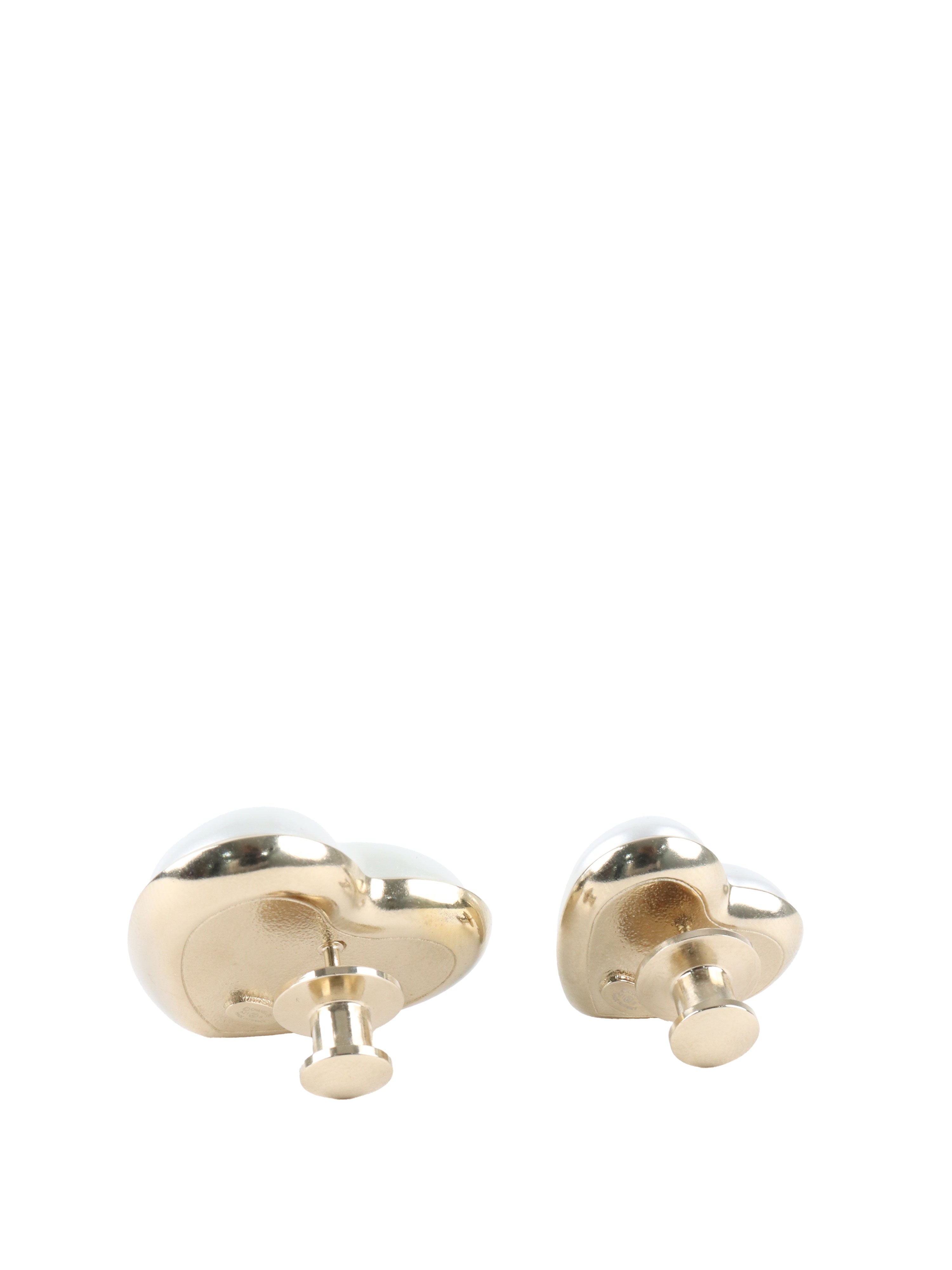 Chanel Set of 2 Heart Shape Brooch