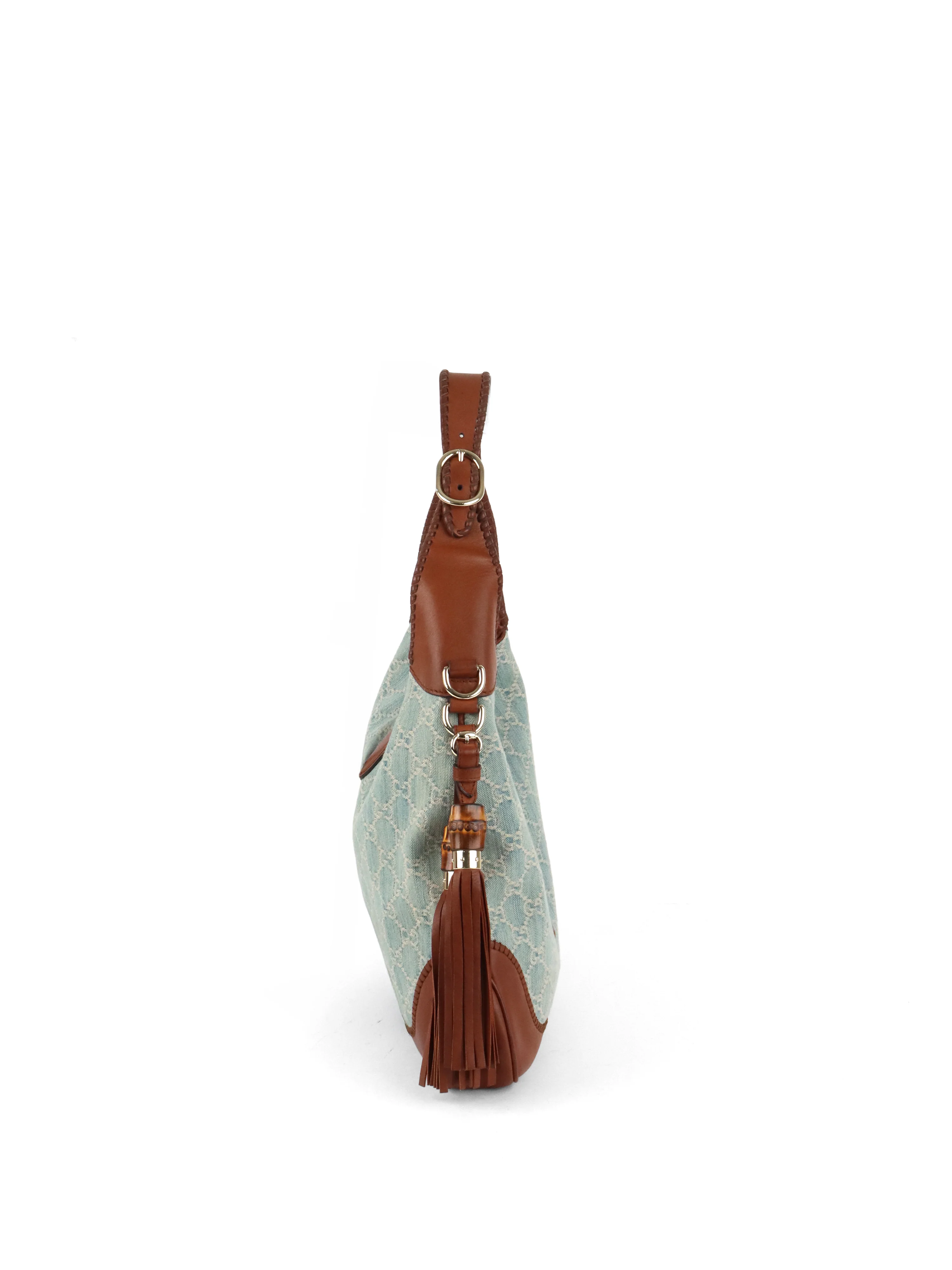 Gucci GG Denim New Jackie Medium Shoulder Bag