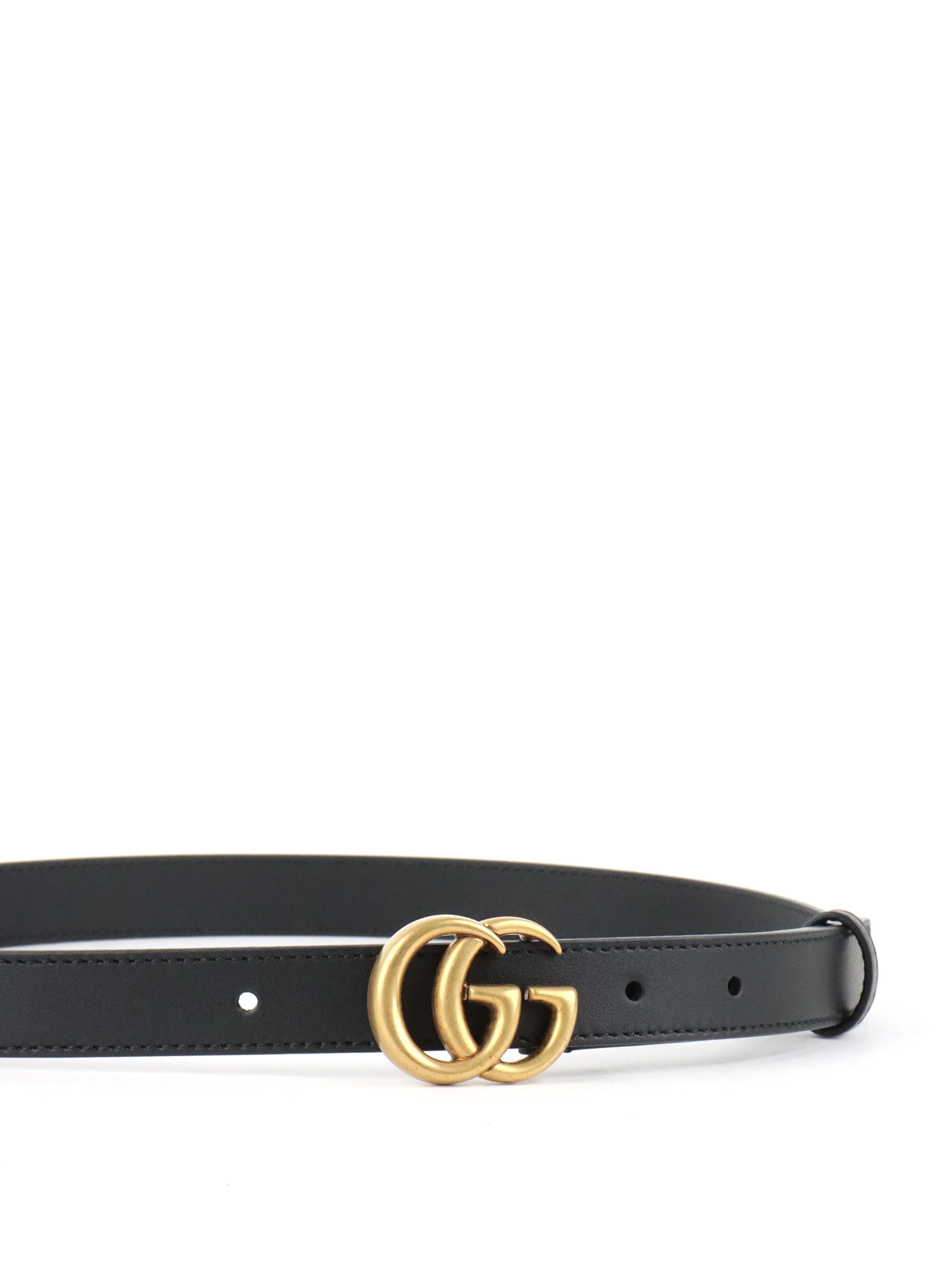 Gucci Black Thin Belt Size 75