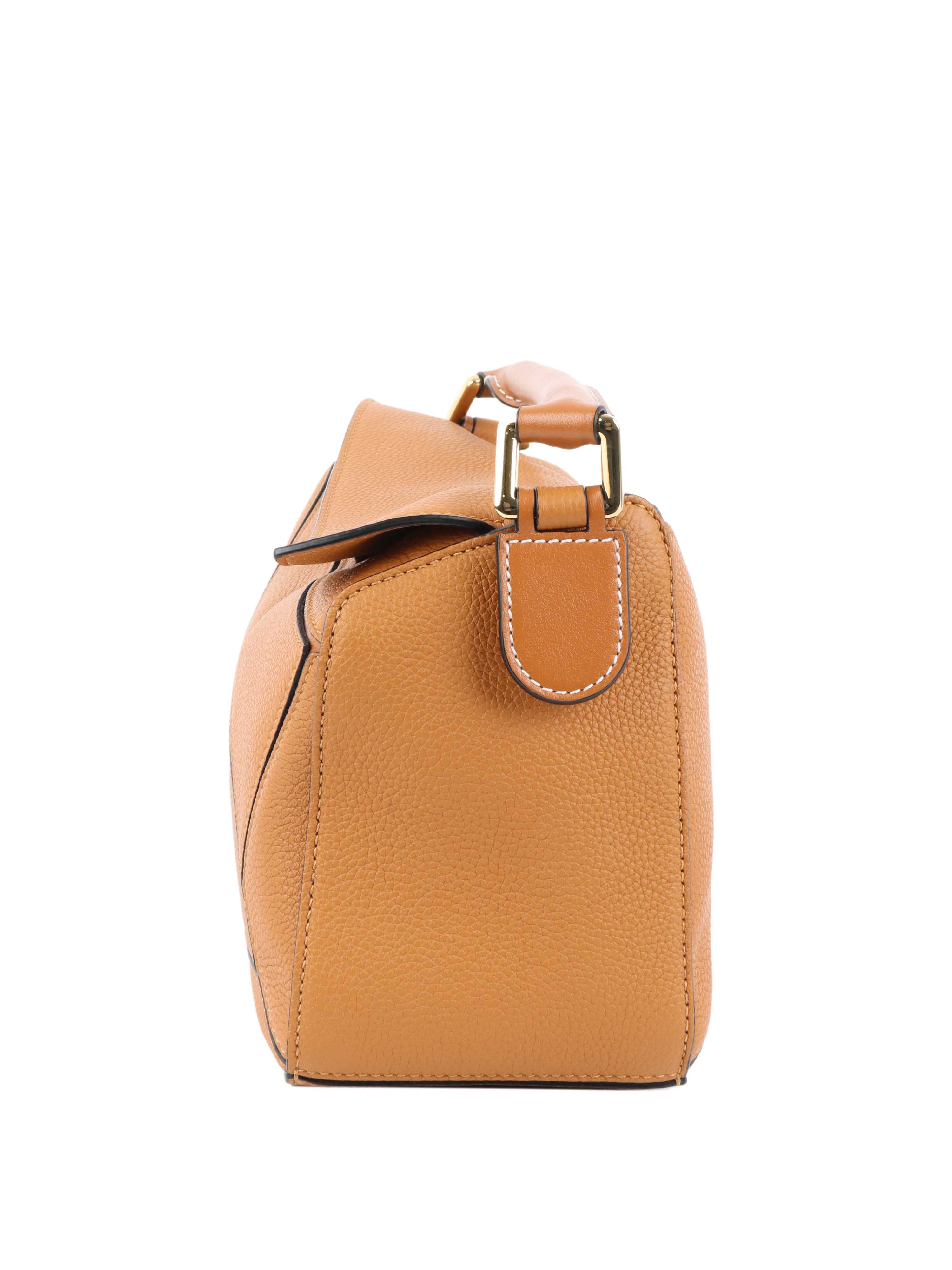 Loewe Small Tan Puzzle Bag.