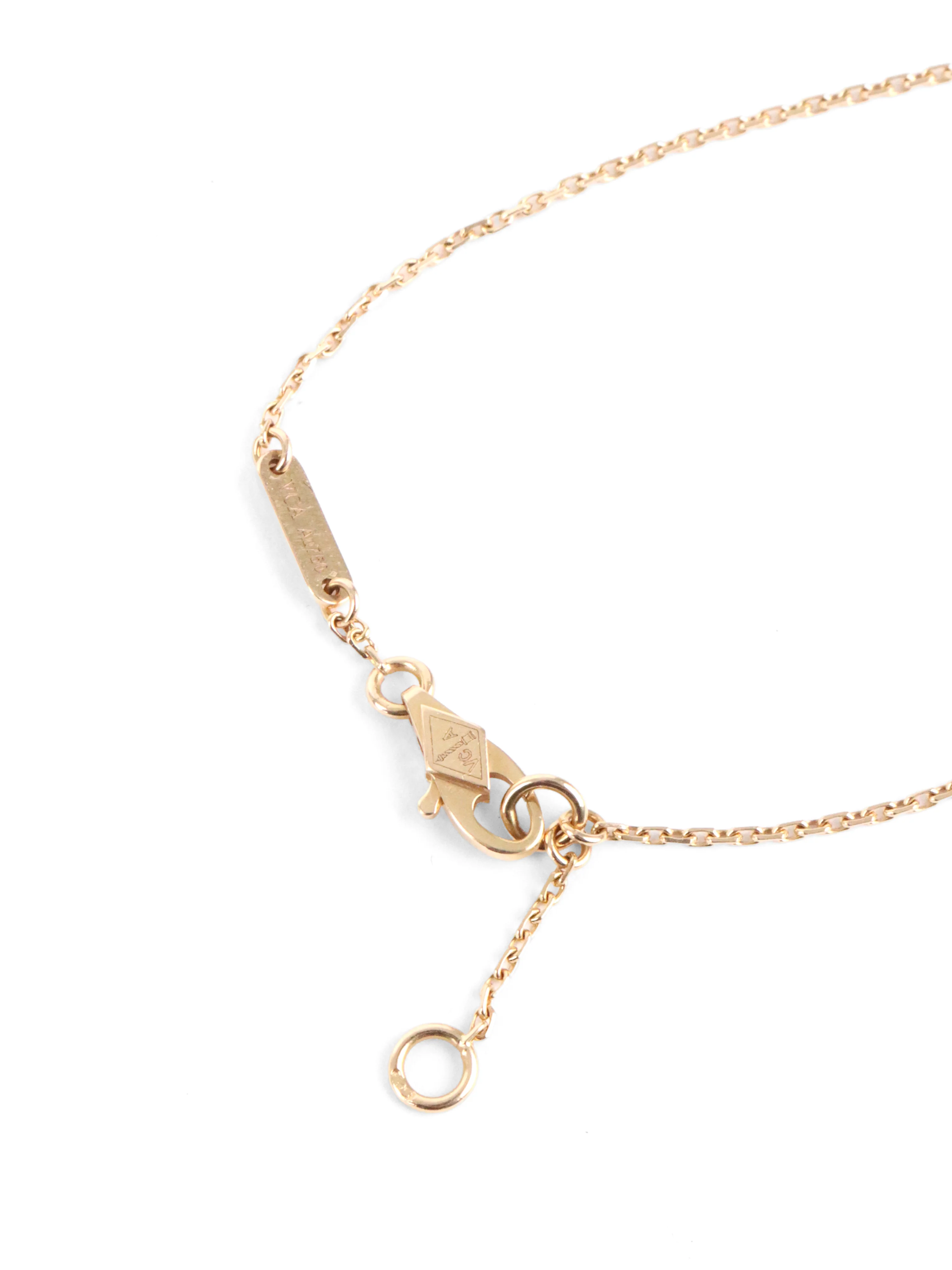 Van Cleef  Arpels Rose Gold Carnelian Sweet Alhambra Bracelet
