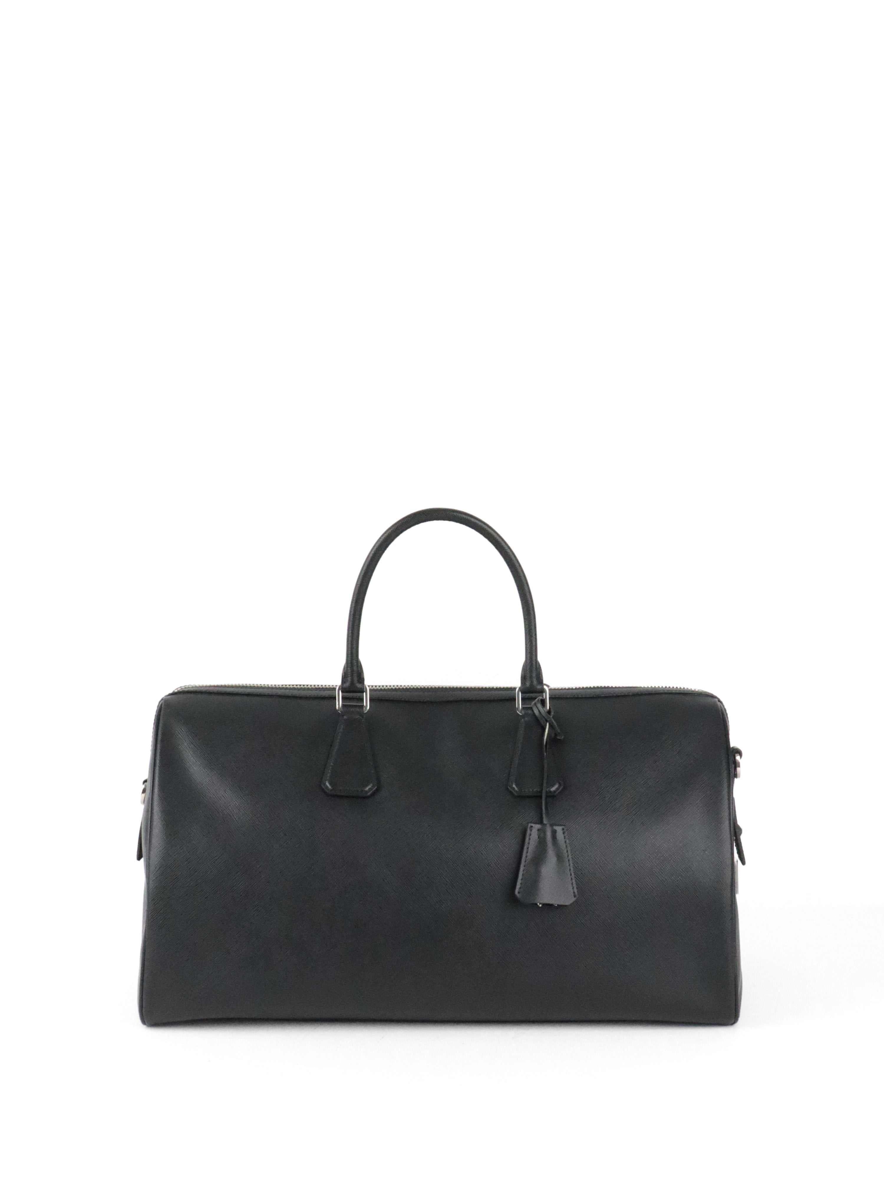 Prada Black Saffiano Travel Bag