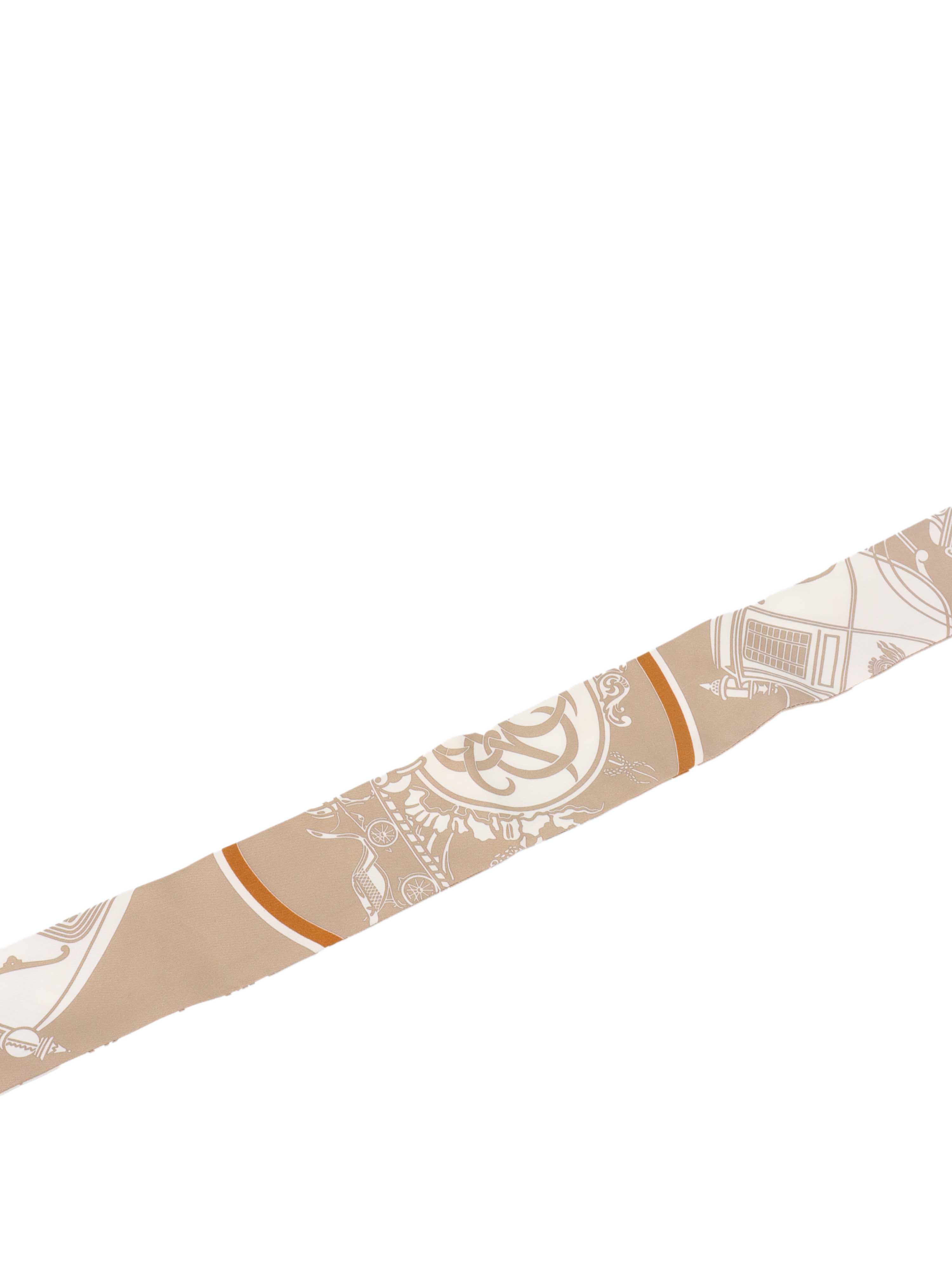 Hermes Cream Twilly.