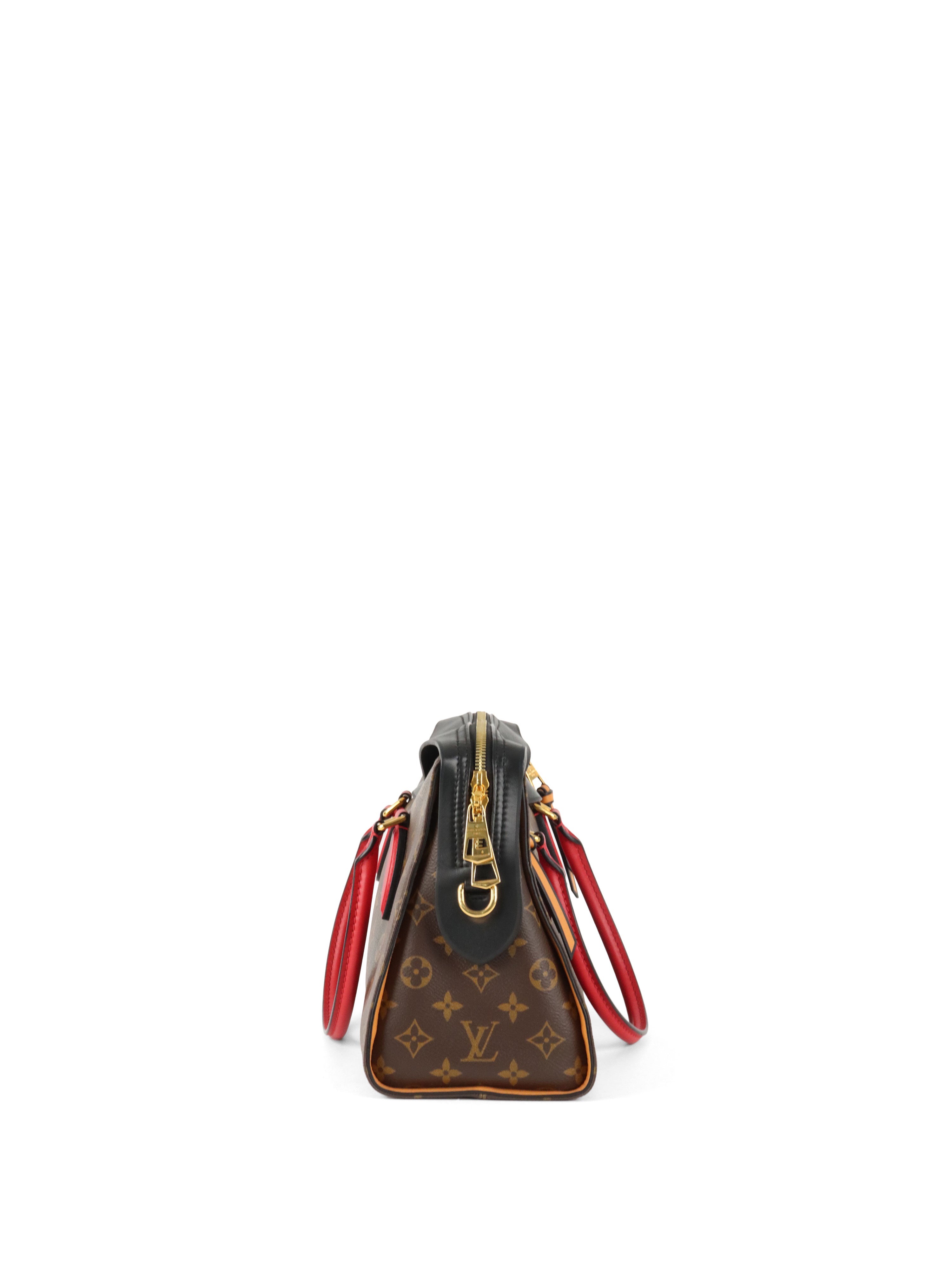 Louis Vuitton Black  Red Monogram Tuileries Bag