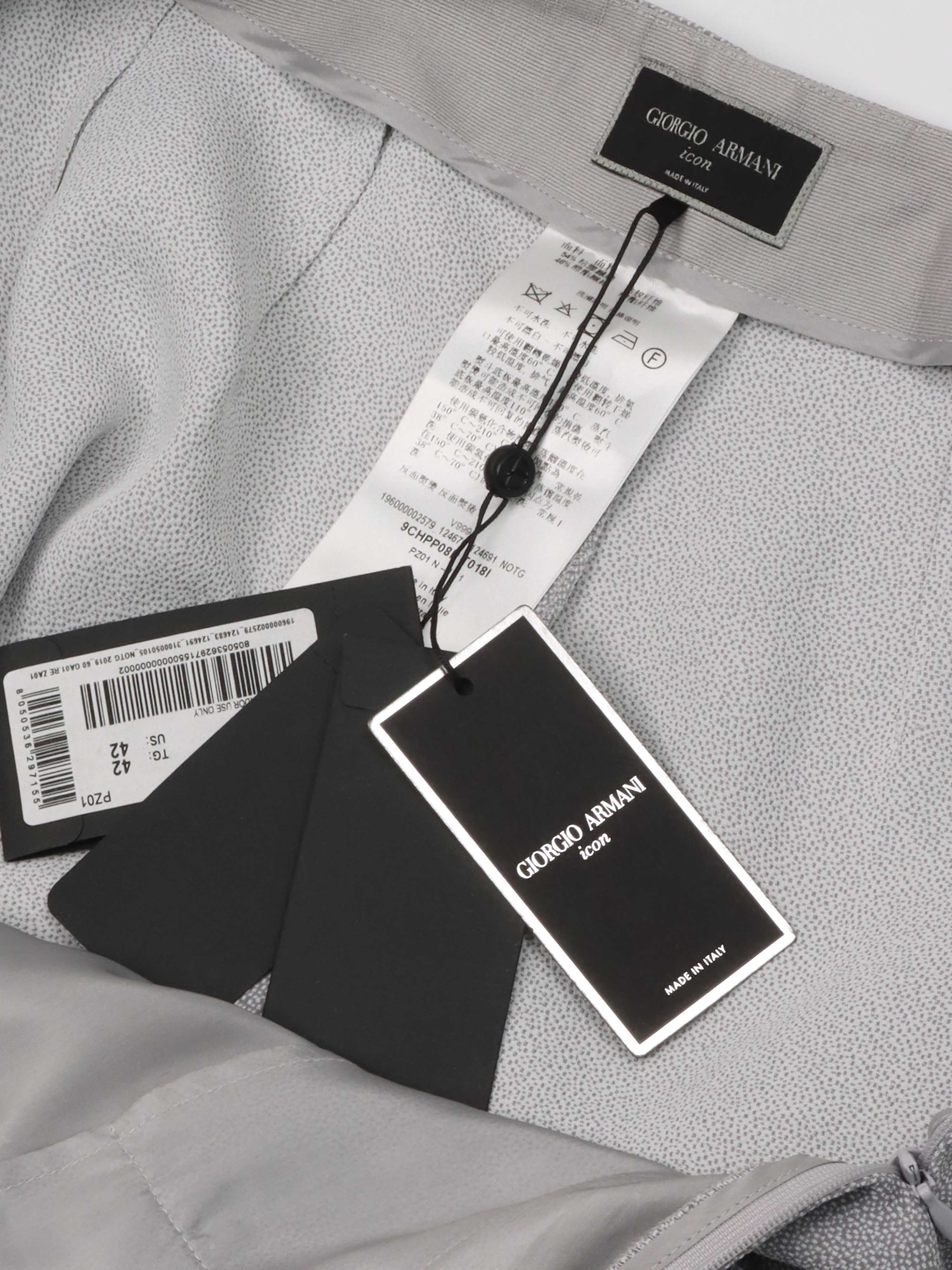 Giorgio Armani Grey Dotted Pant.