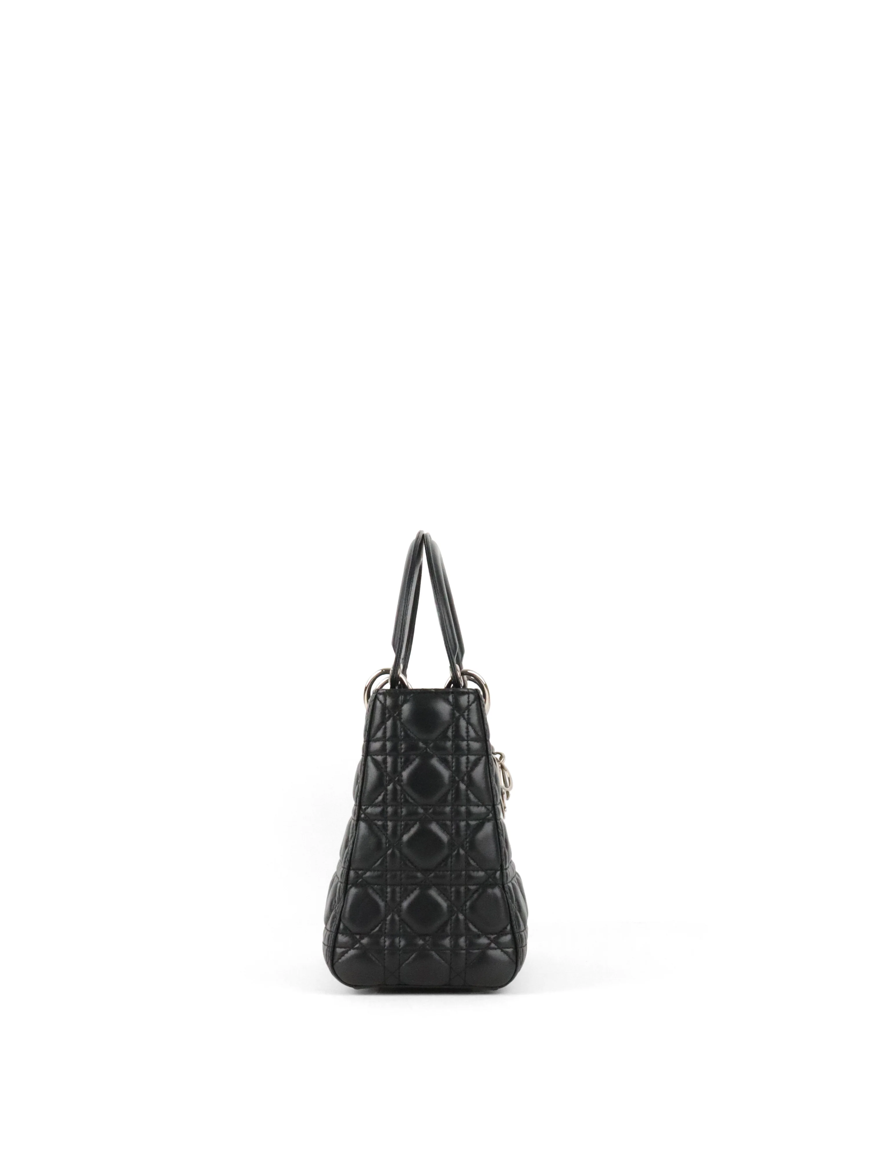 Dior Black Medium Lady Dior Bag