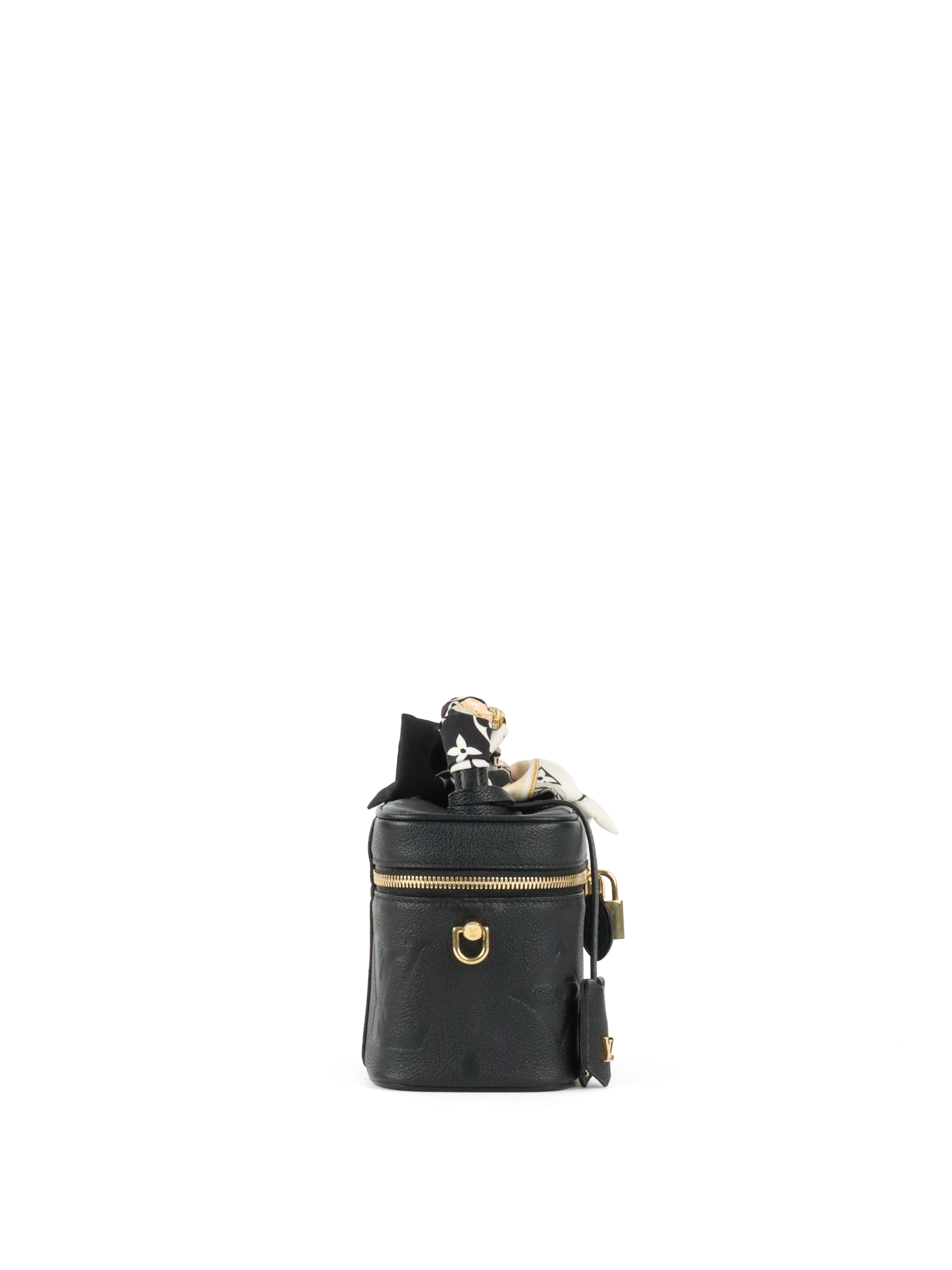 Louis Vuitton Black Empreinte Leather Vanity PM