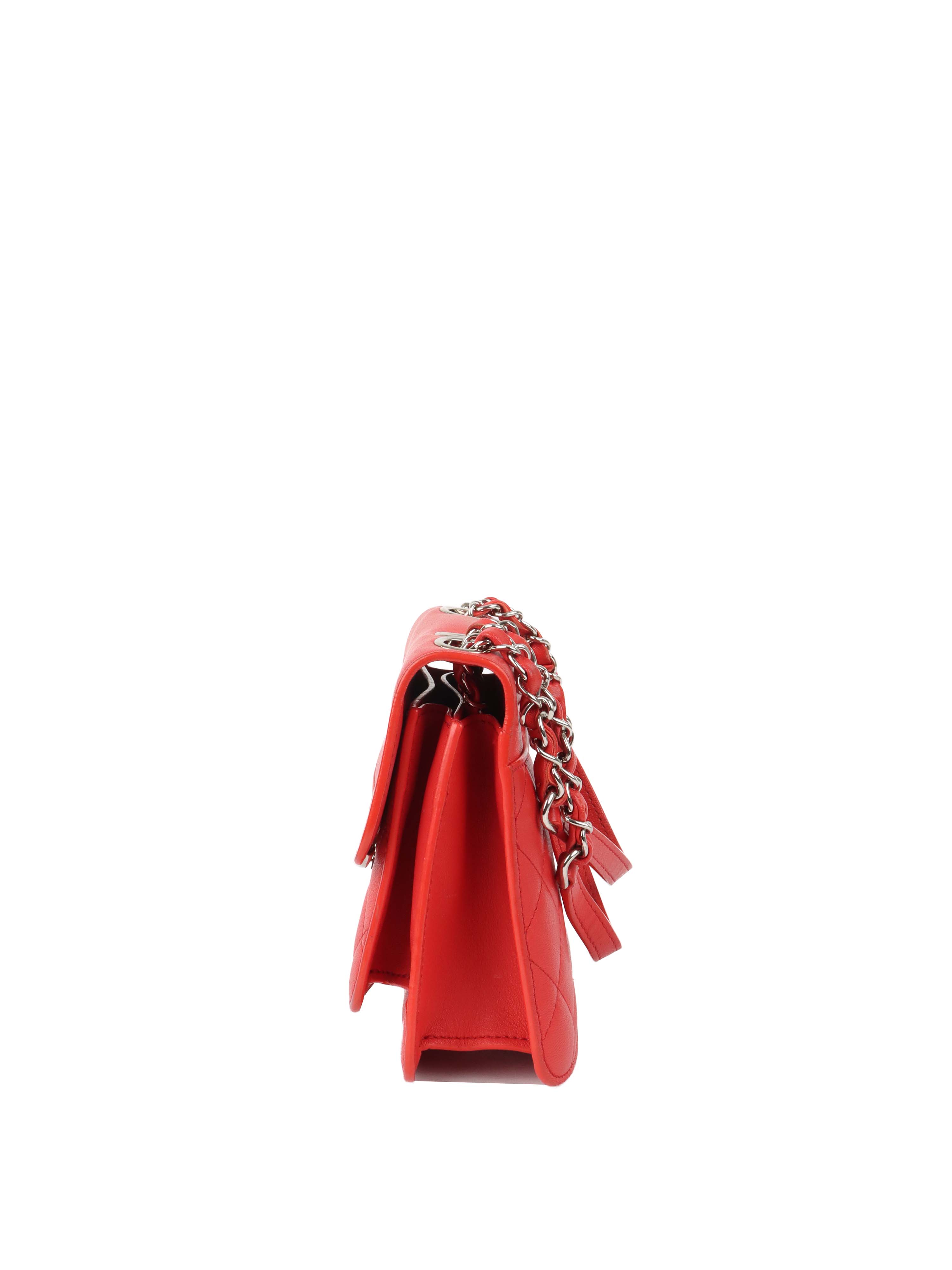 Chanel Red Quilted Two-tone CC Flap Bag.