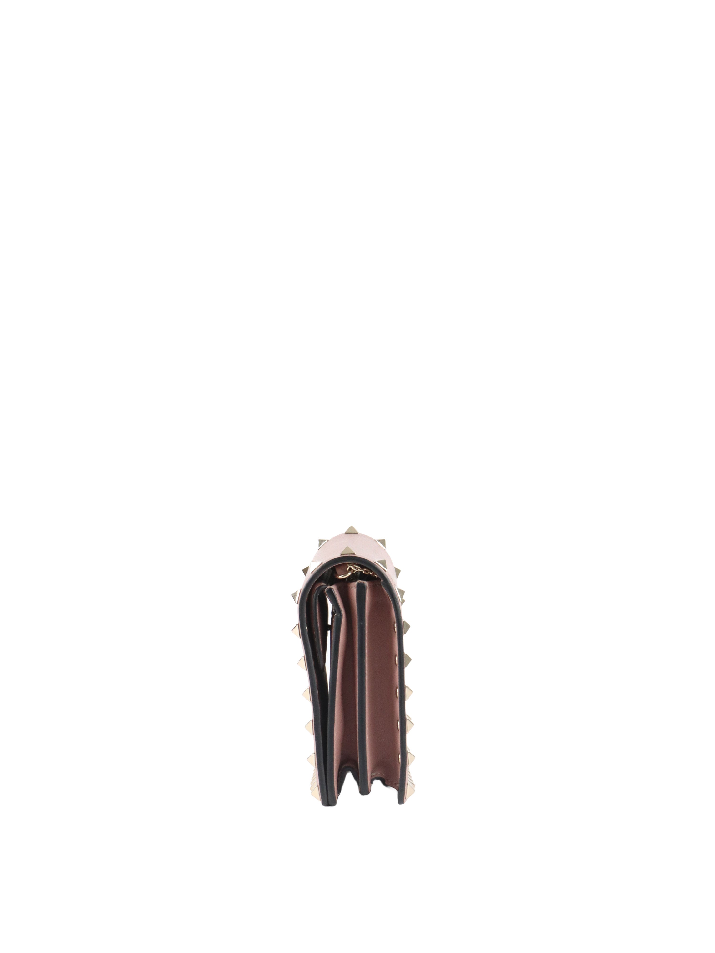 Valentino Garavani Pink Rockstud Cross Body Bag.