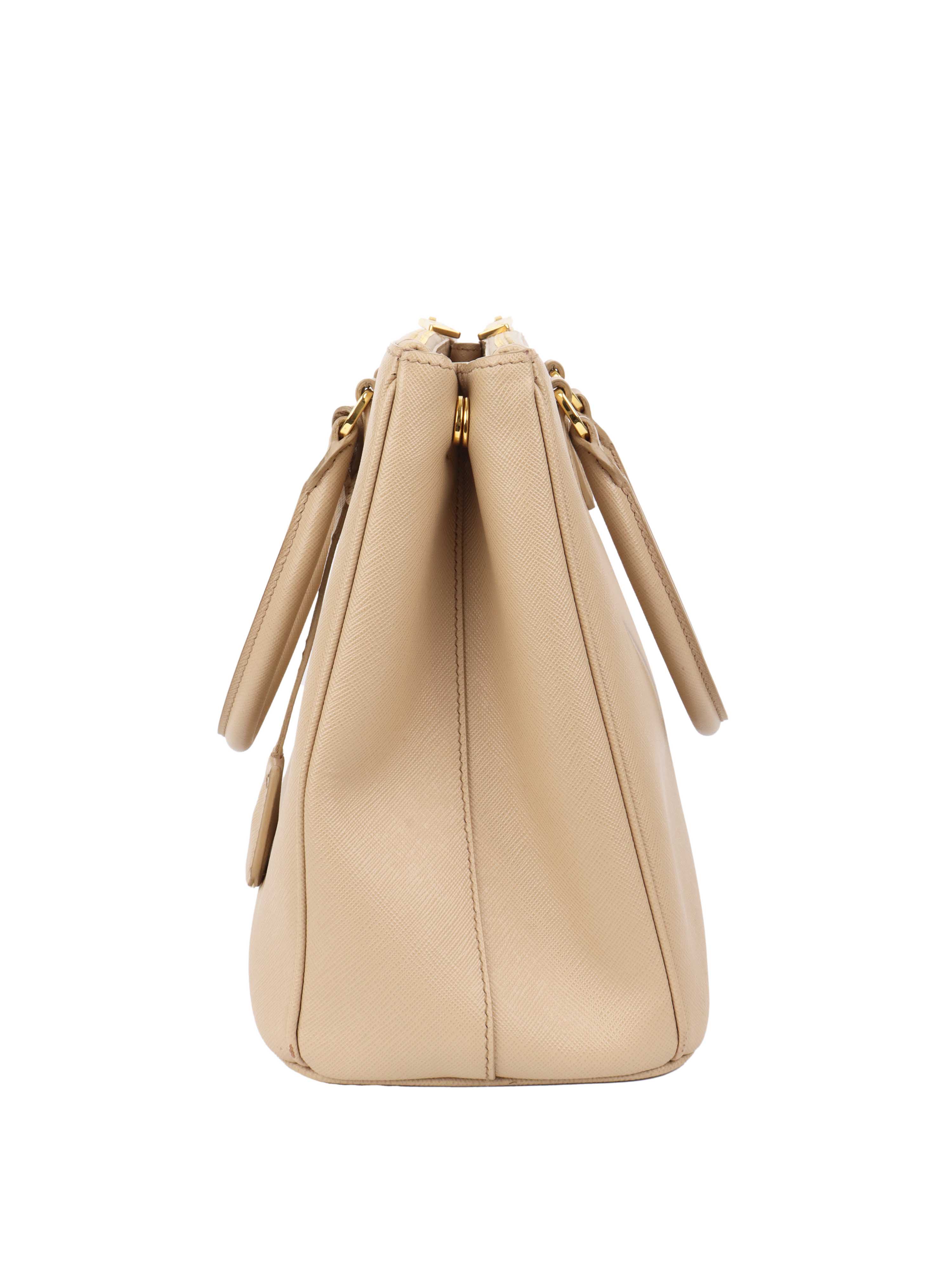 Prada Large Beige Galleria Bag.