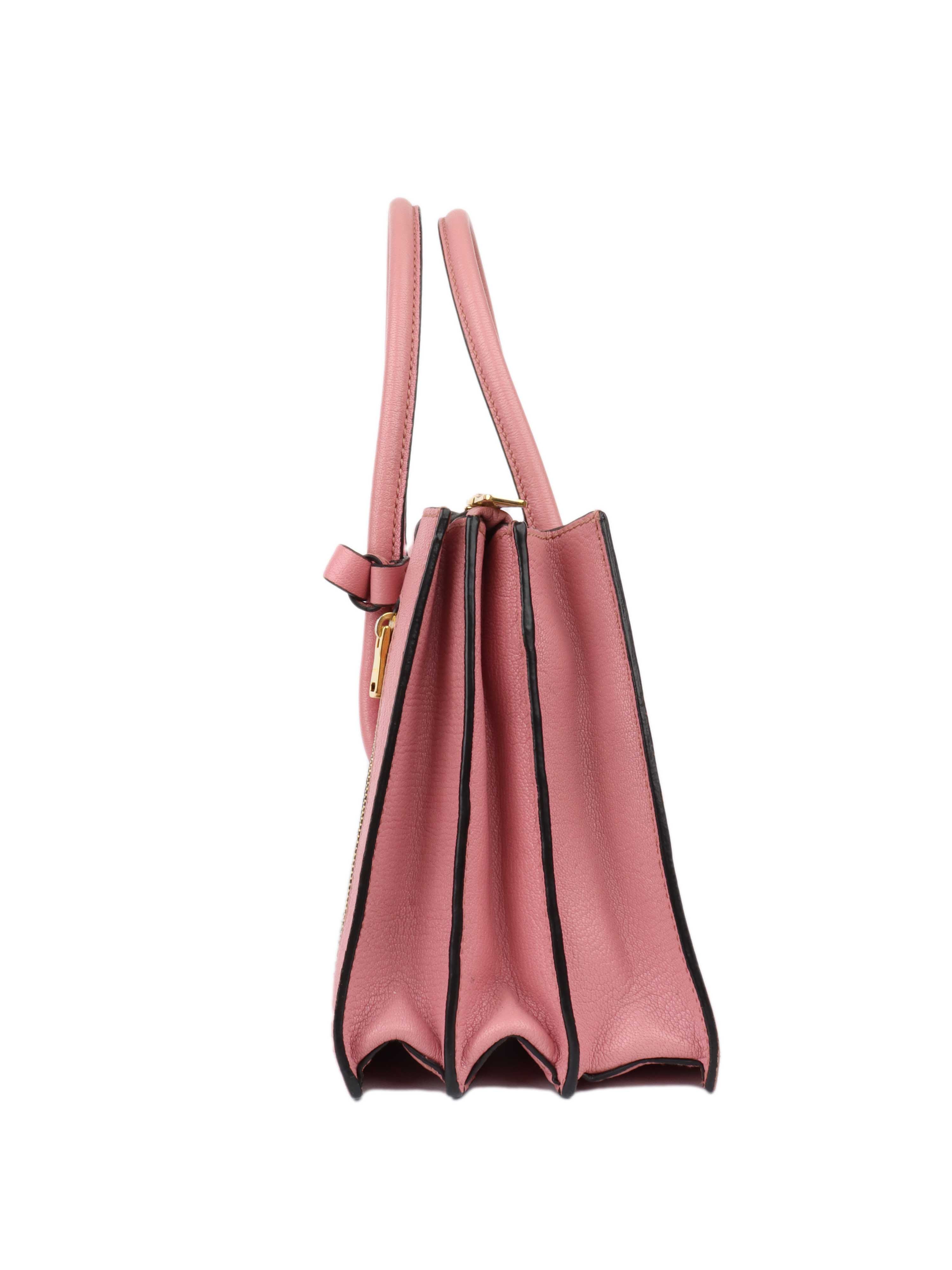 Miu Miu Pink Tote Shoulder Bag.