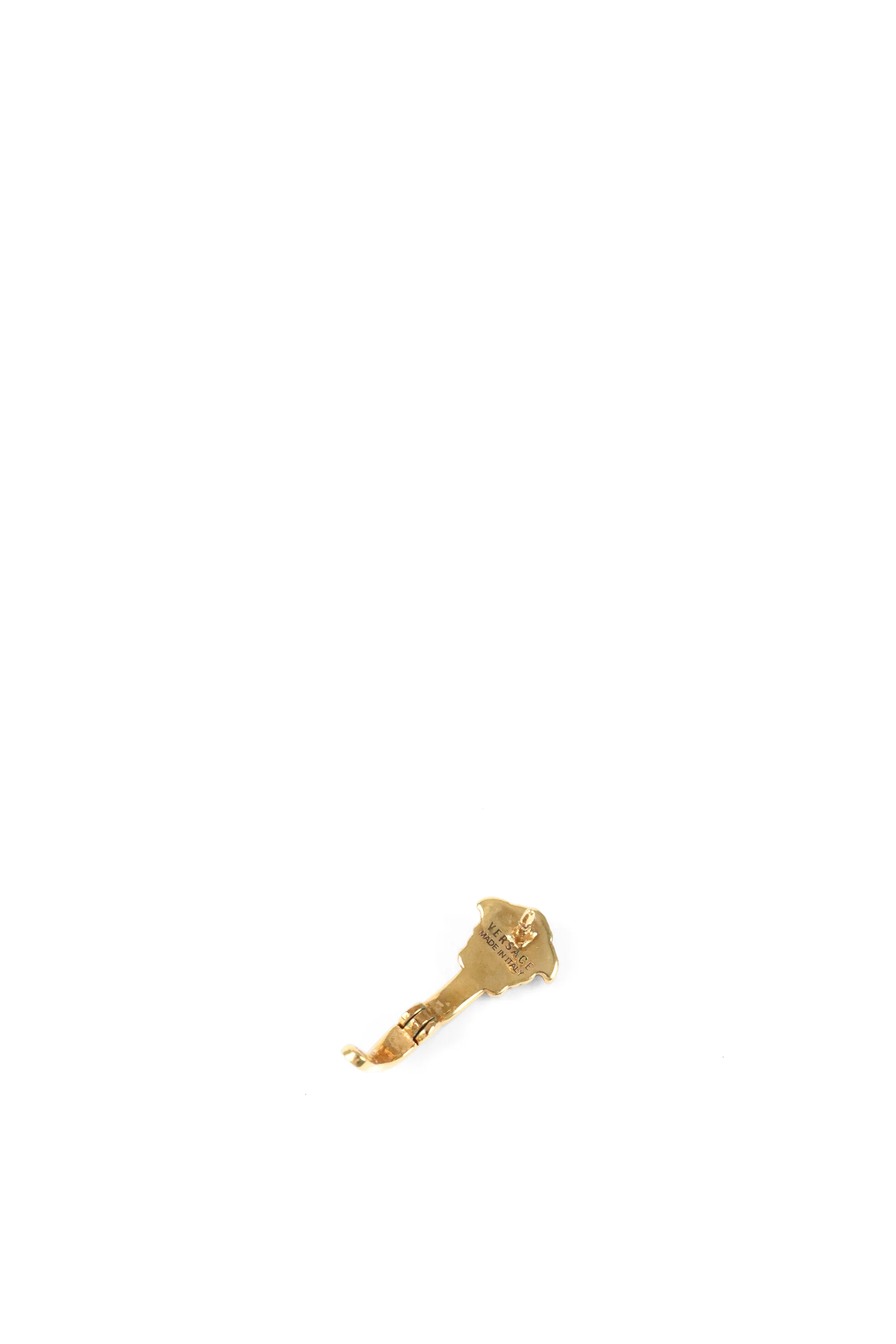 Versace Medusa Gold Plated Huggie Hoop Earring