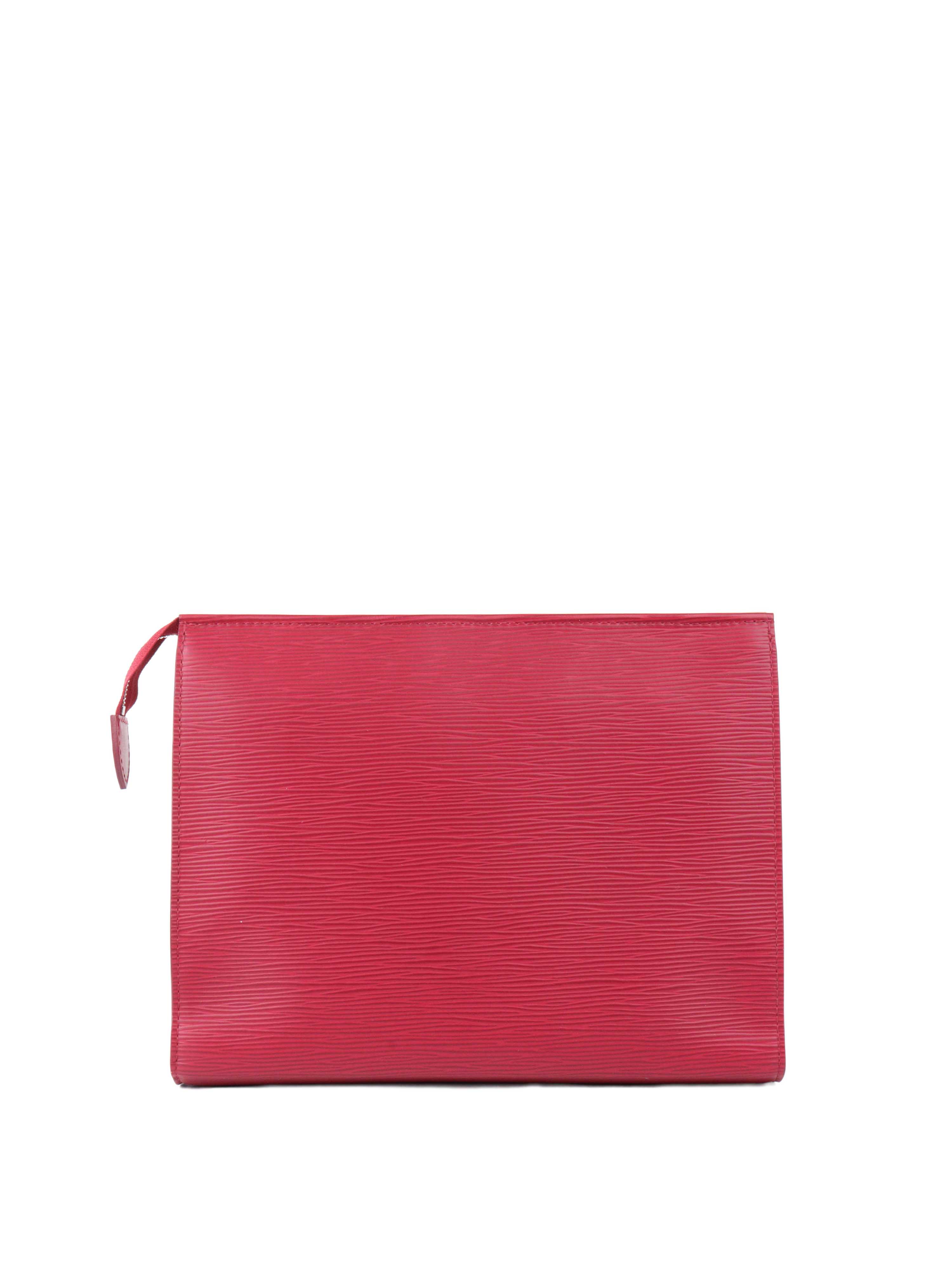 Louis Vuitton Red Epi Leather Toiletry Pochette.