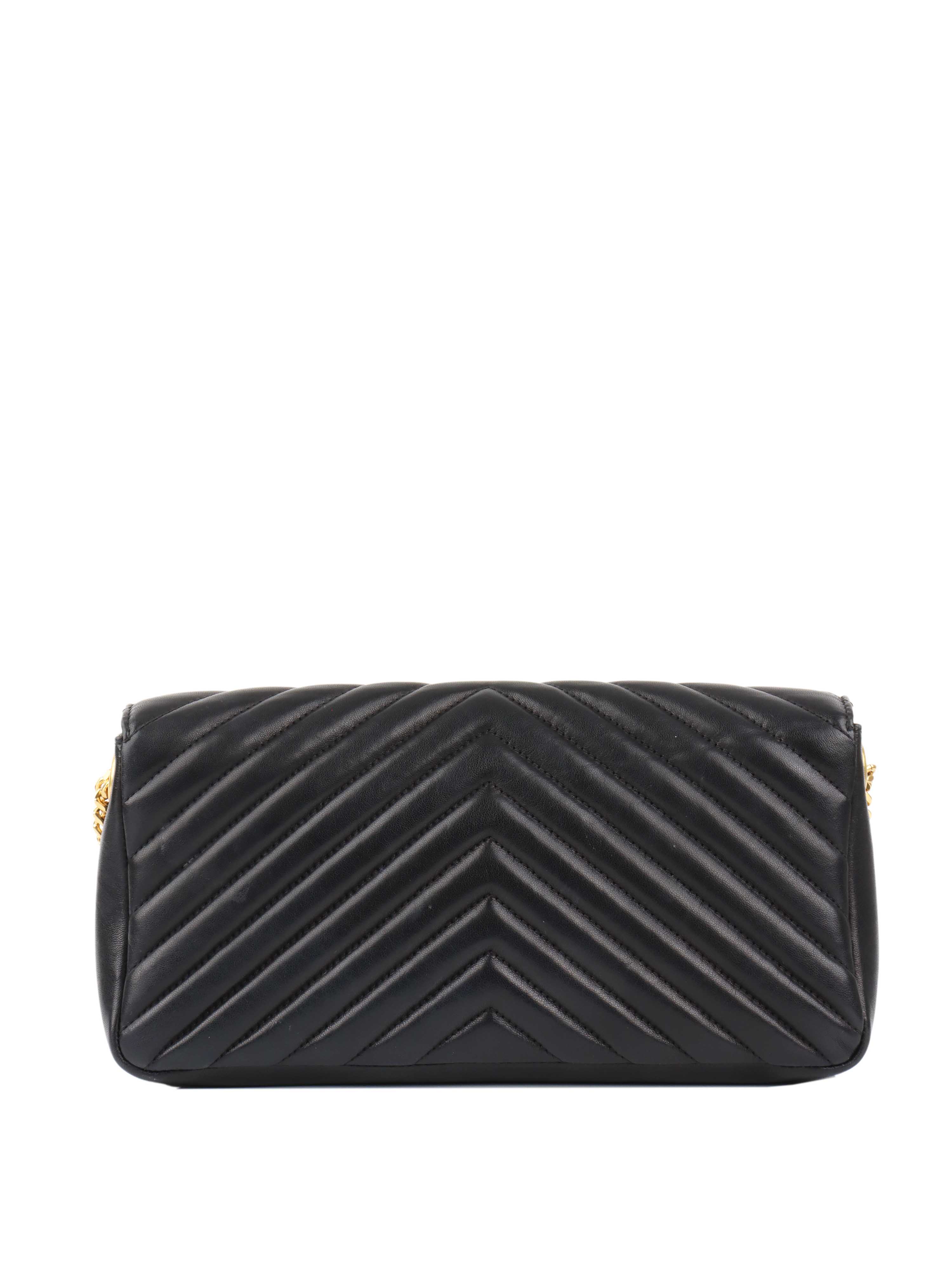 Saint Laurent Black Quilted Kate Bag.