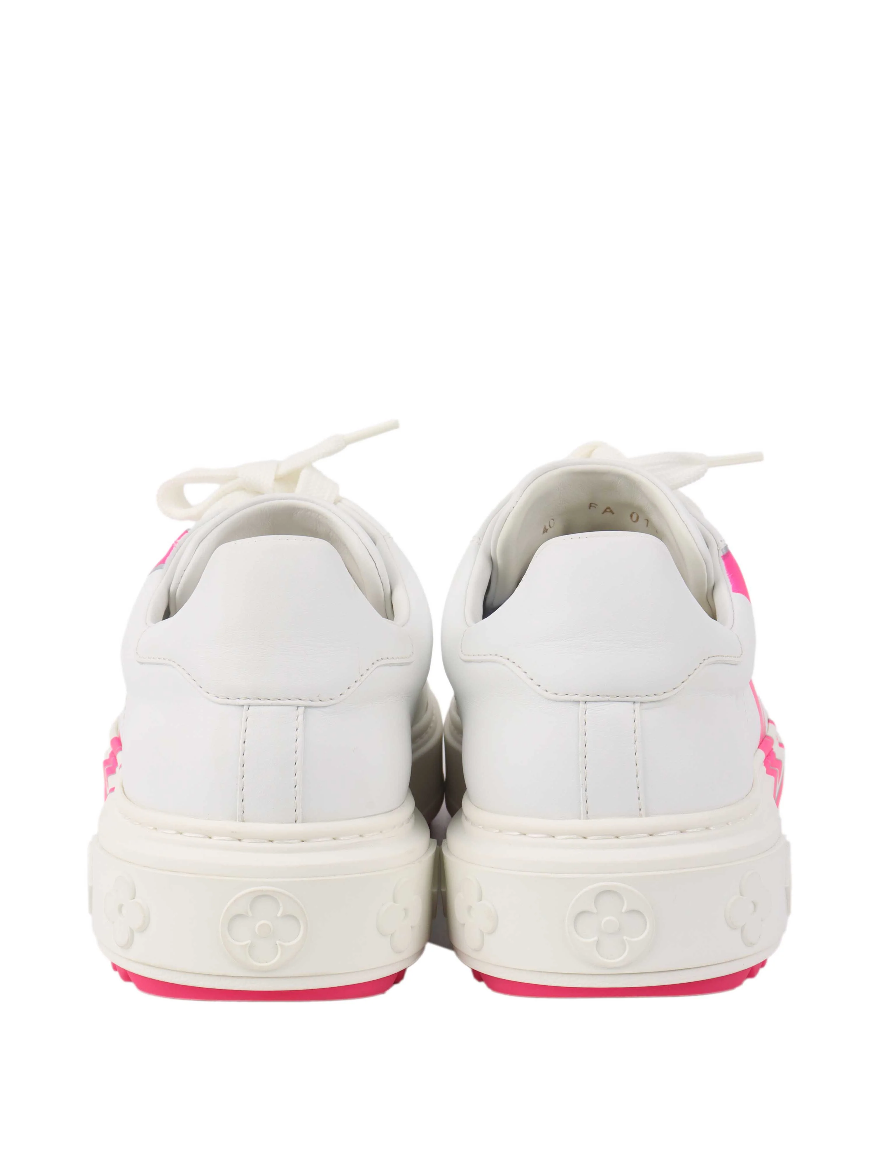Louis Vuitton Pink Logo Sneakers.