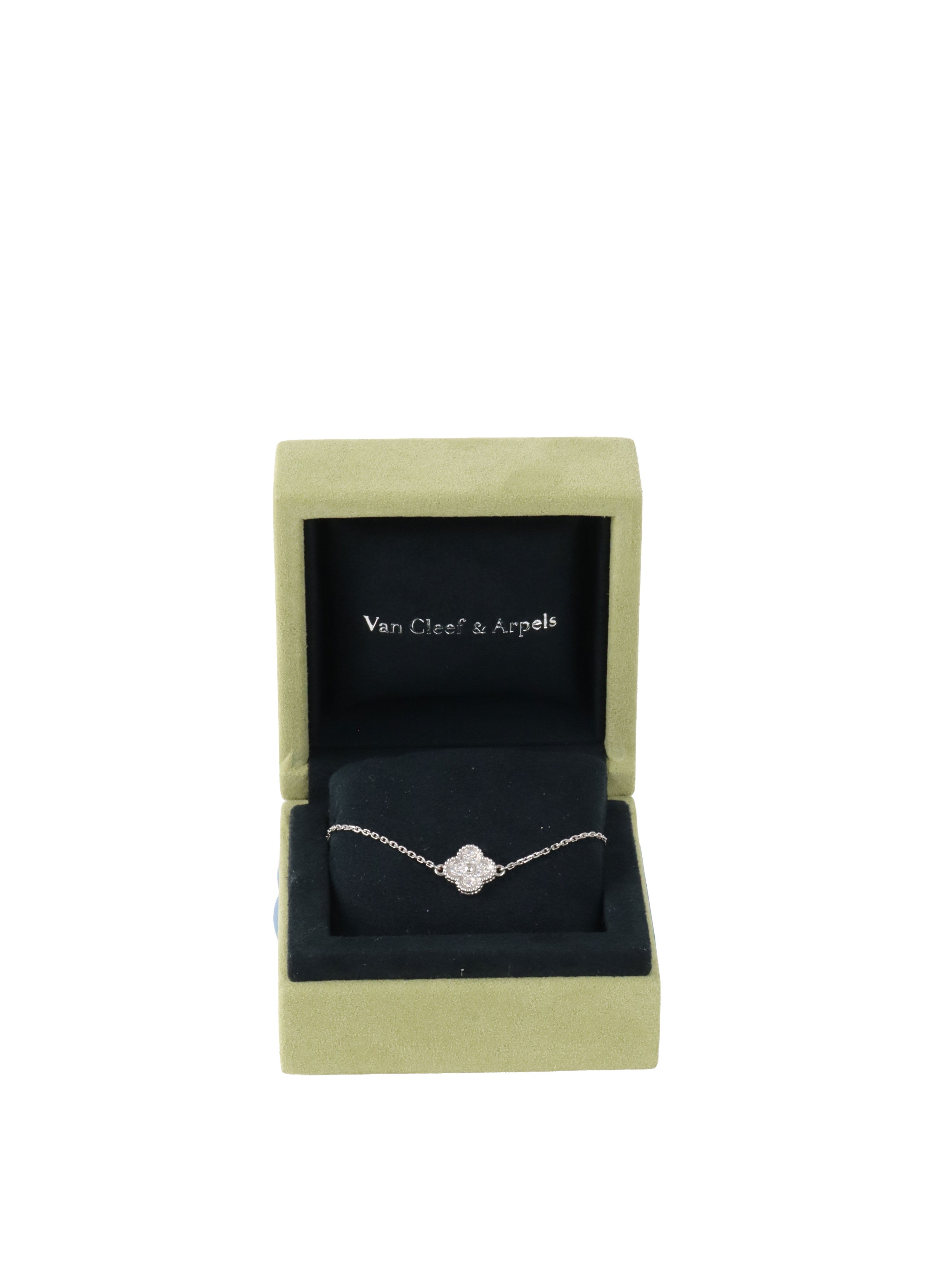 Van Cleef  Arpels Diamond Sweet Alhambra bracelet, 1 motif