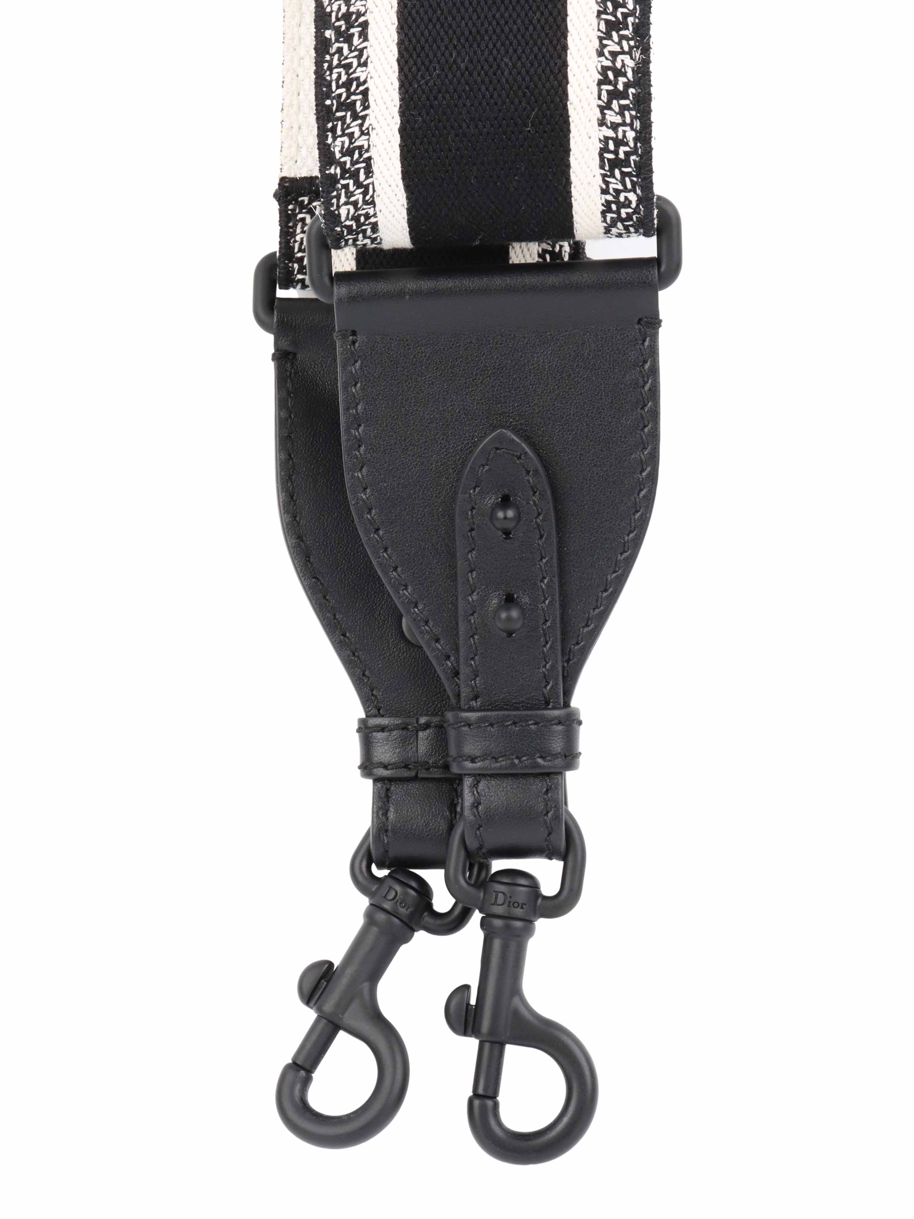 Dior Black 
White Guitar Shoulder Strap.